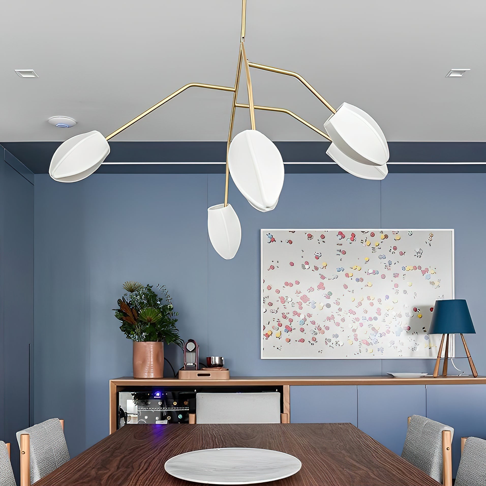 Evvinora Vintage Industrial Fabric Chandelier - Letslighting