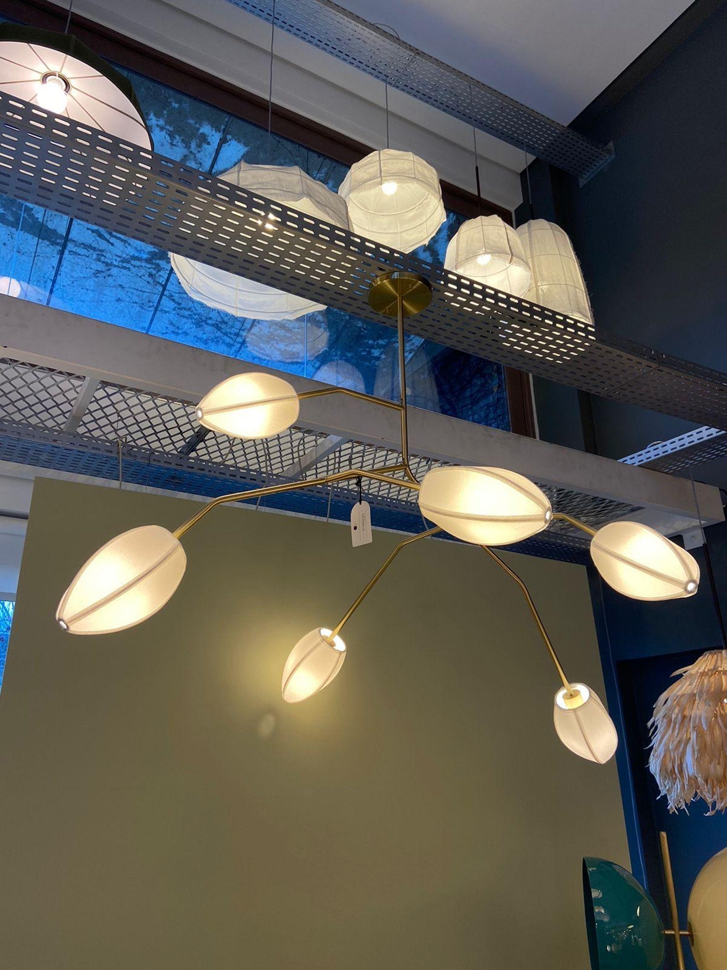 Evvinora Vintage Industrial Fabric Chandelier - Letslighting