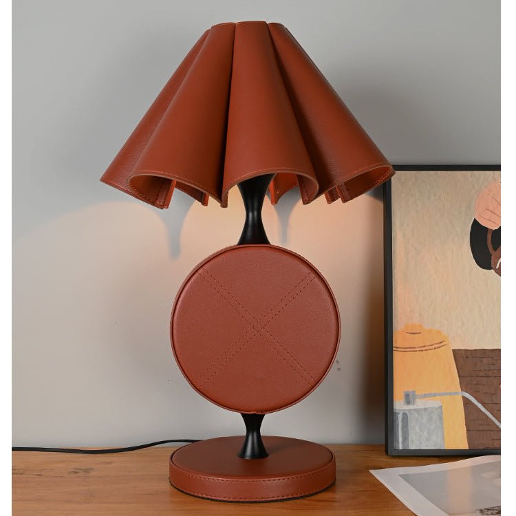 Saddle Modern Leather Table Lamp