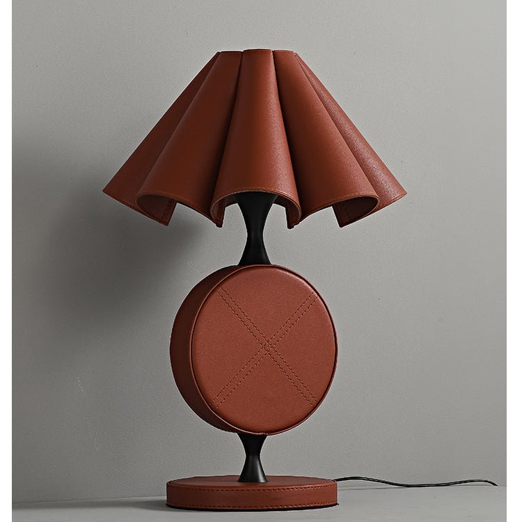 Saddle Modern Leather Table Lamp