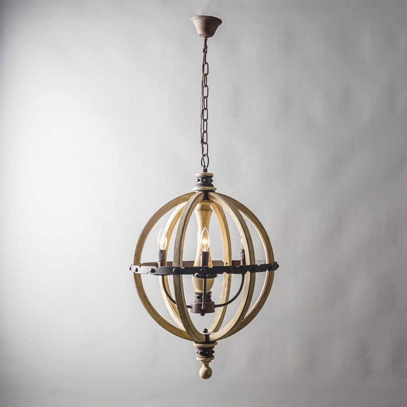 Ozorel Vintage Industrial Wood Pendant Lamp - Letslighting