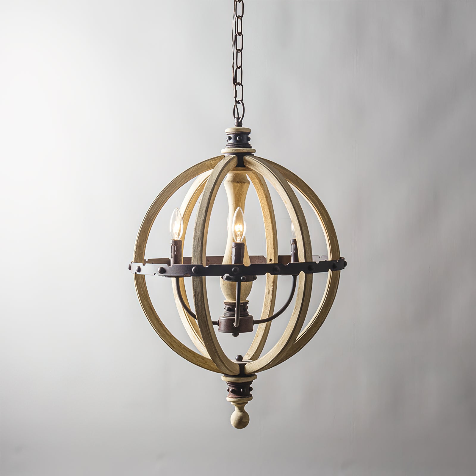 Ozorel Vintage Industrial Wood Pendant Lamp - Letslighting