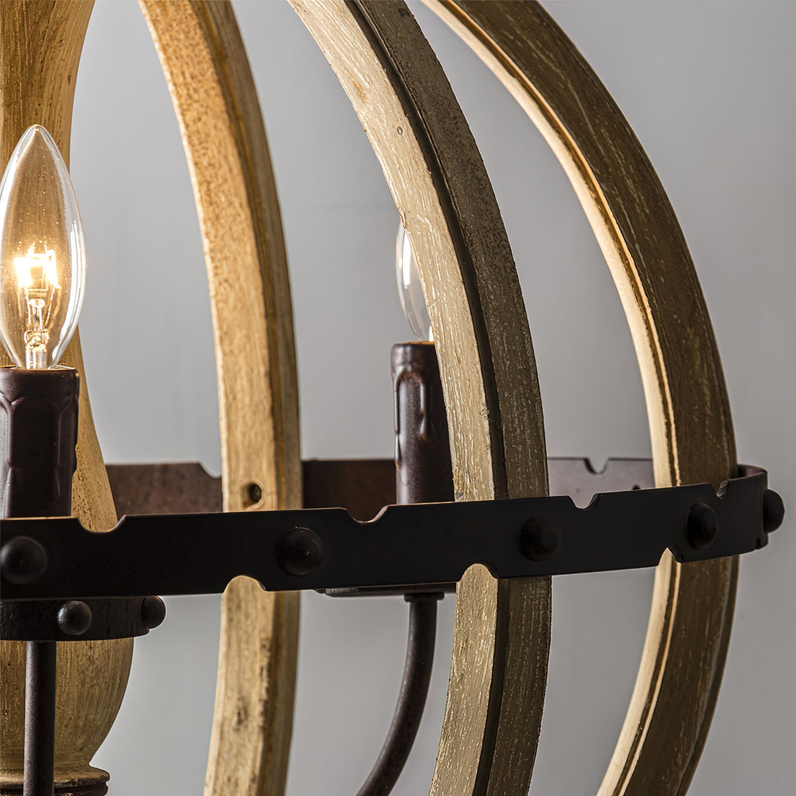 Ozorel Vintage Industrial Wood Pendant Lamp - Letslighting