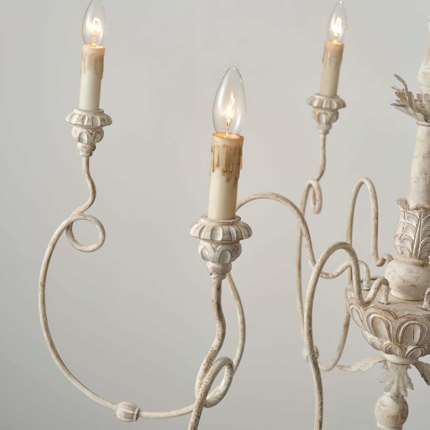 Viphaor Vintage Industrial Wood Chandelier - Letslighting