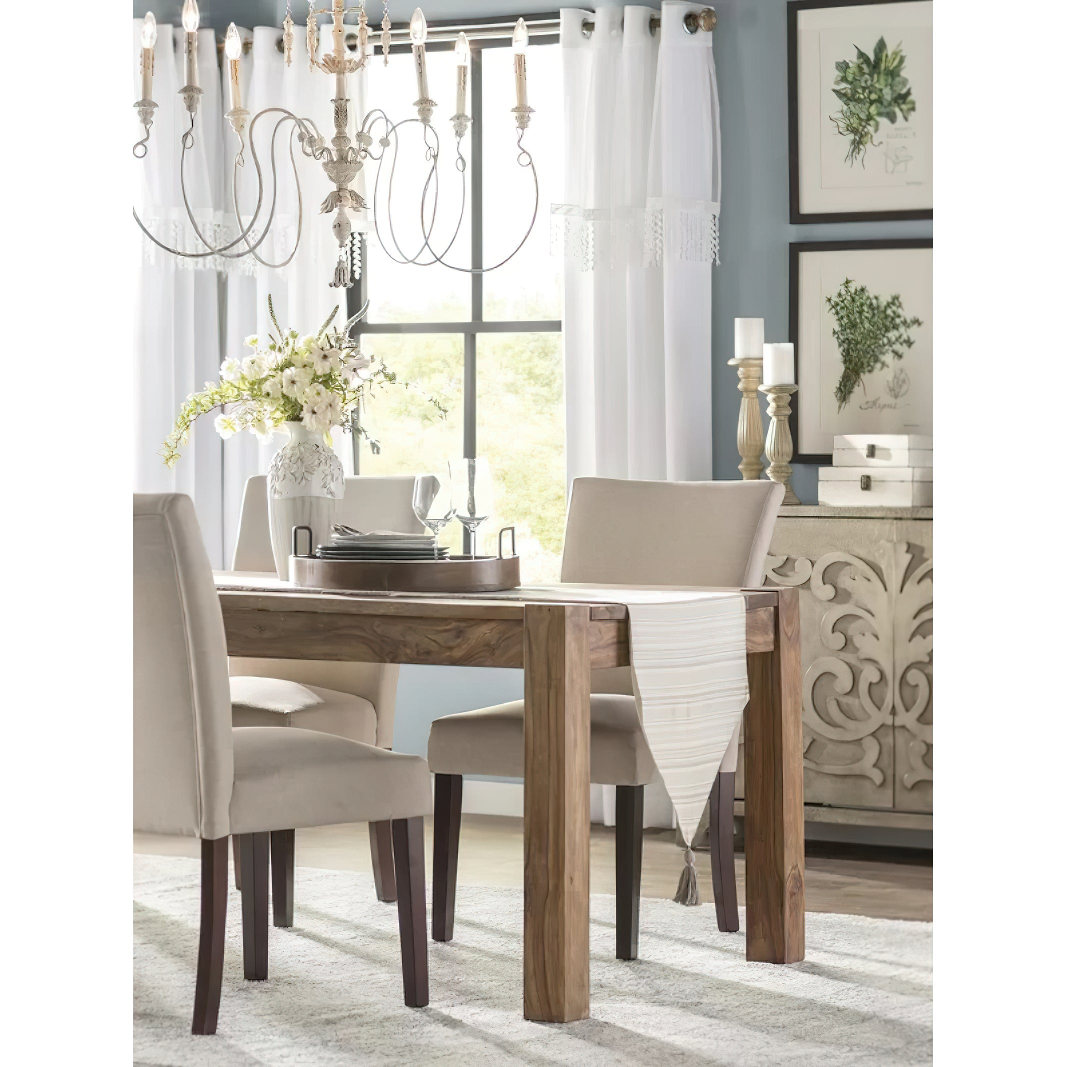 Viphaor Vintage Industrial Wood Chandelier - Letslighting