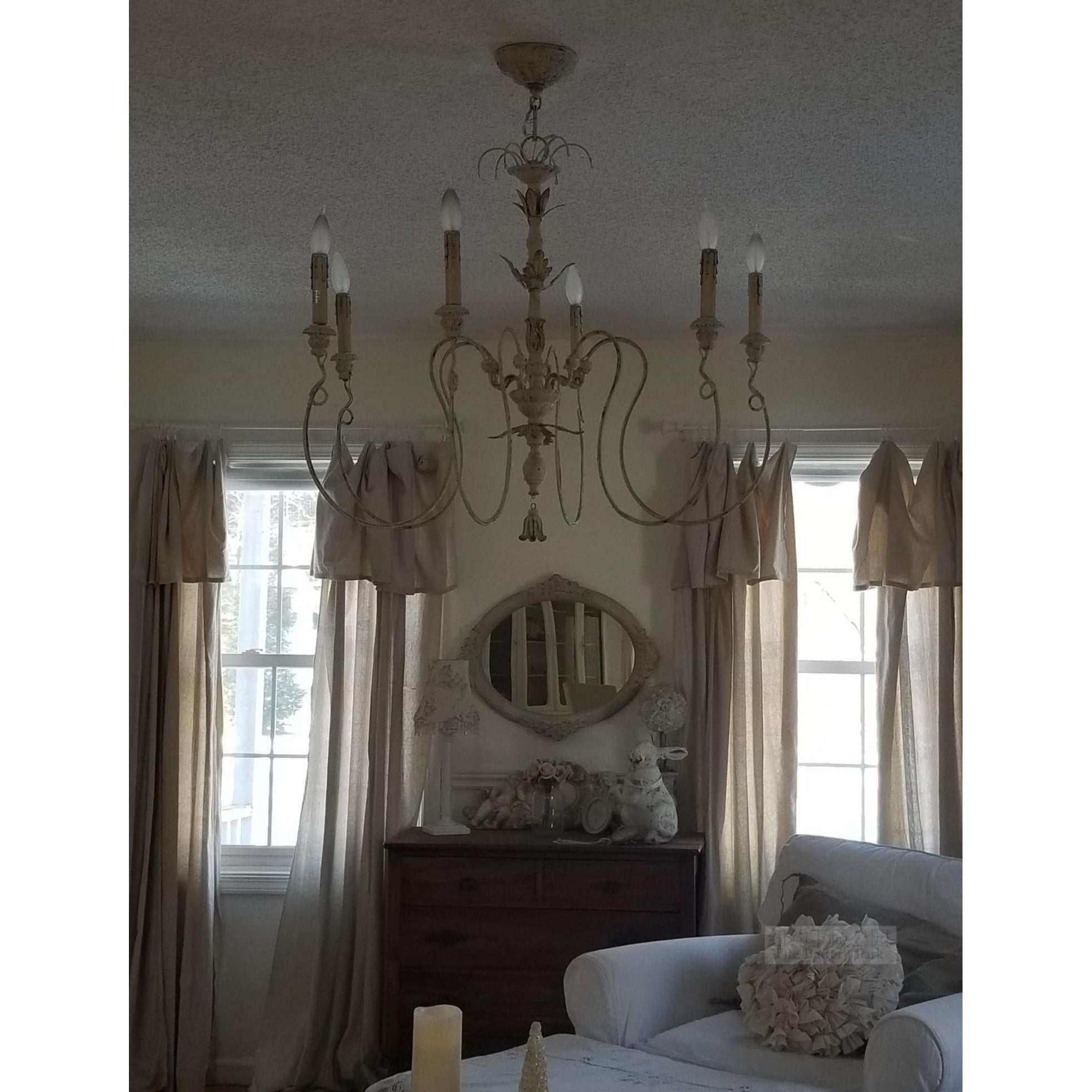 Viphaor Vintage Industrial Wood Chandelier - Letslighting