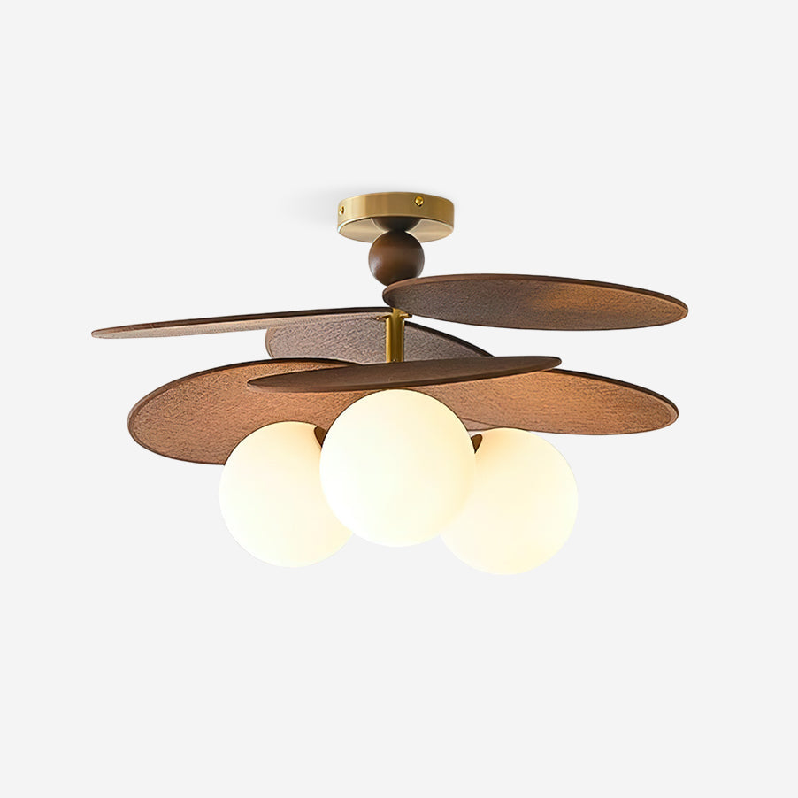 Eldo Wooden Blades Ceiling Lamp - Letslighting