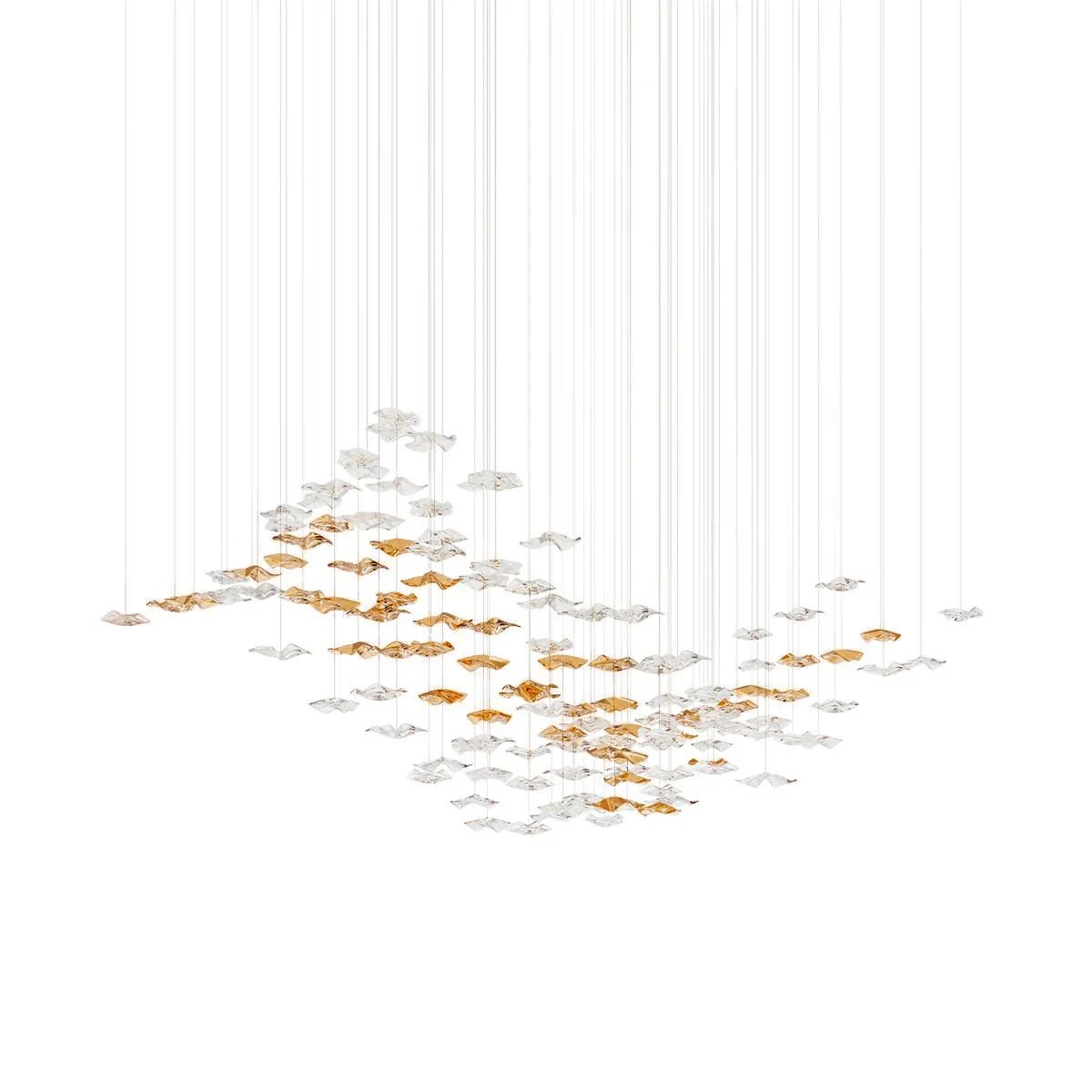 Nephele Crystal Leaf Chandelier - Letslighting