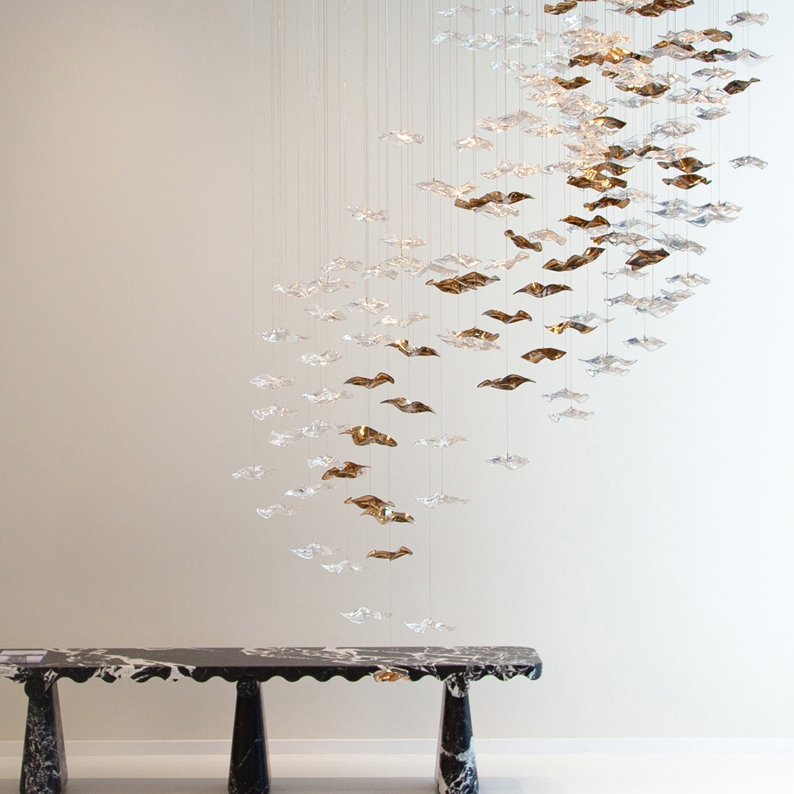 Nephele Crystal Leaf Chandelier - Letslighting