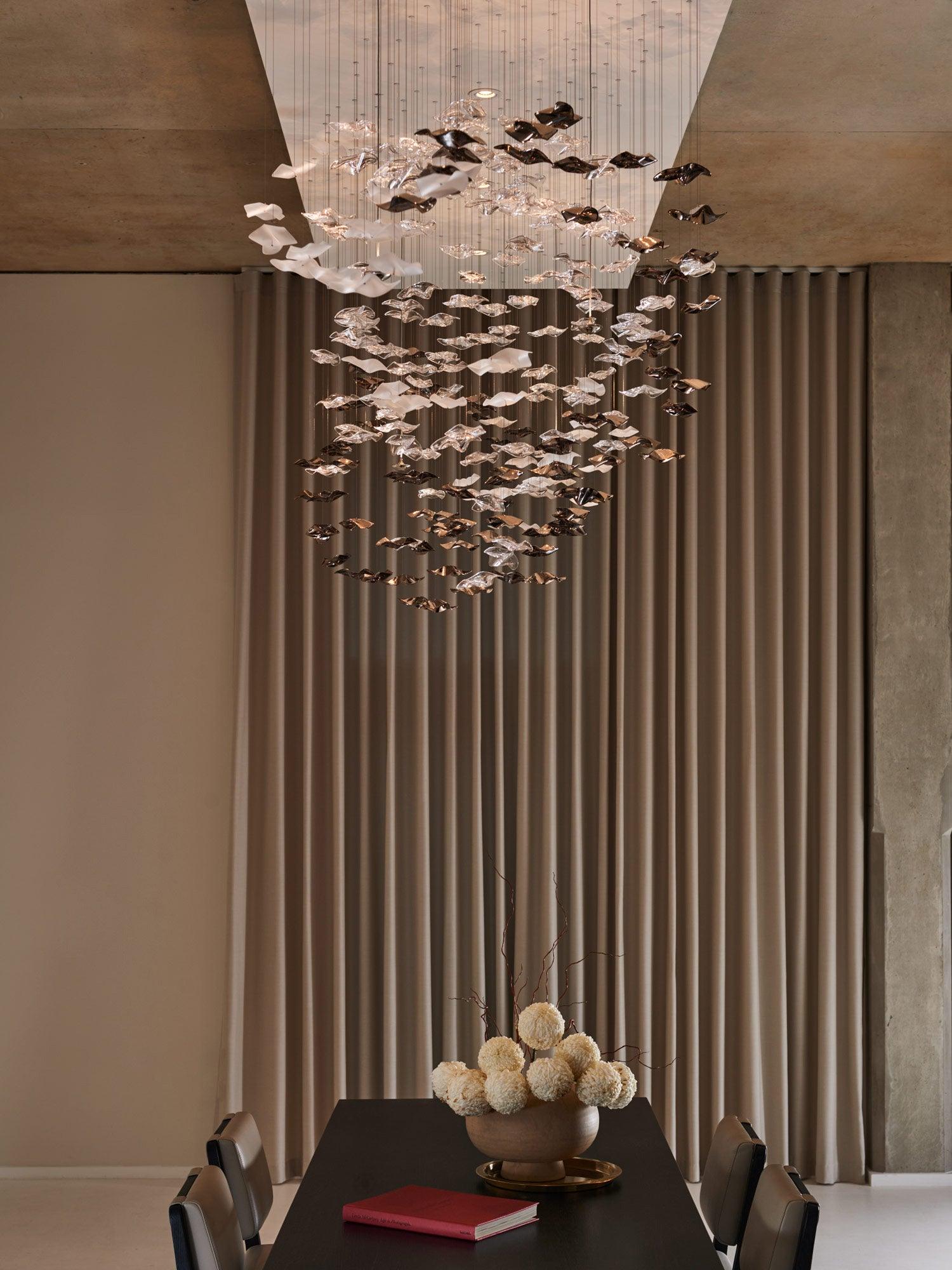Nephele Crystal Leaf Chandelier - Letslighting