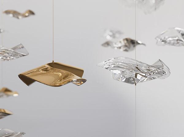 Nephele Crystal Leaf Chandelier - Letslighting