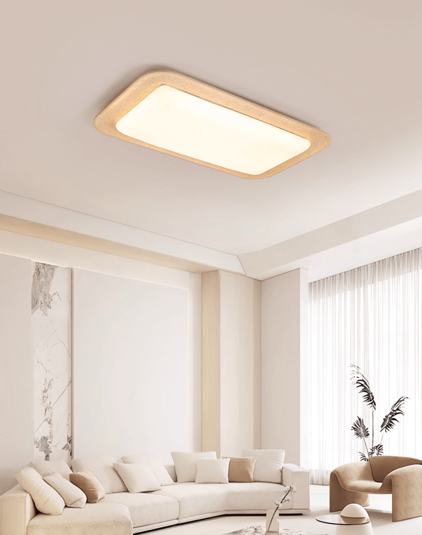 Sandveil Travertine Ceiling Light - Letslighting