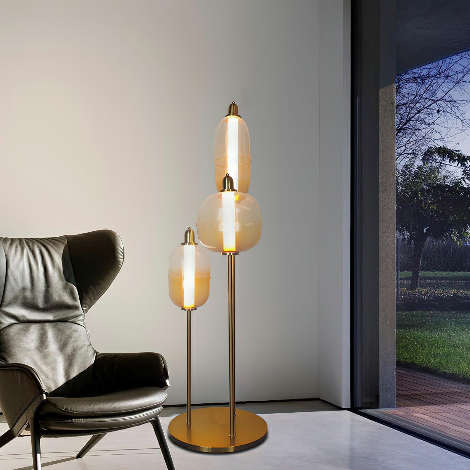 Fraser Modern Glass Floor Lamp - Letslighting