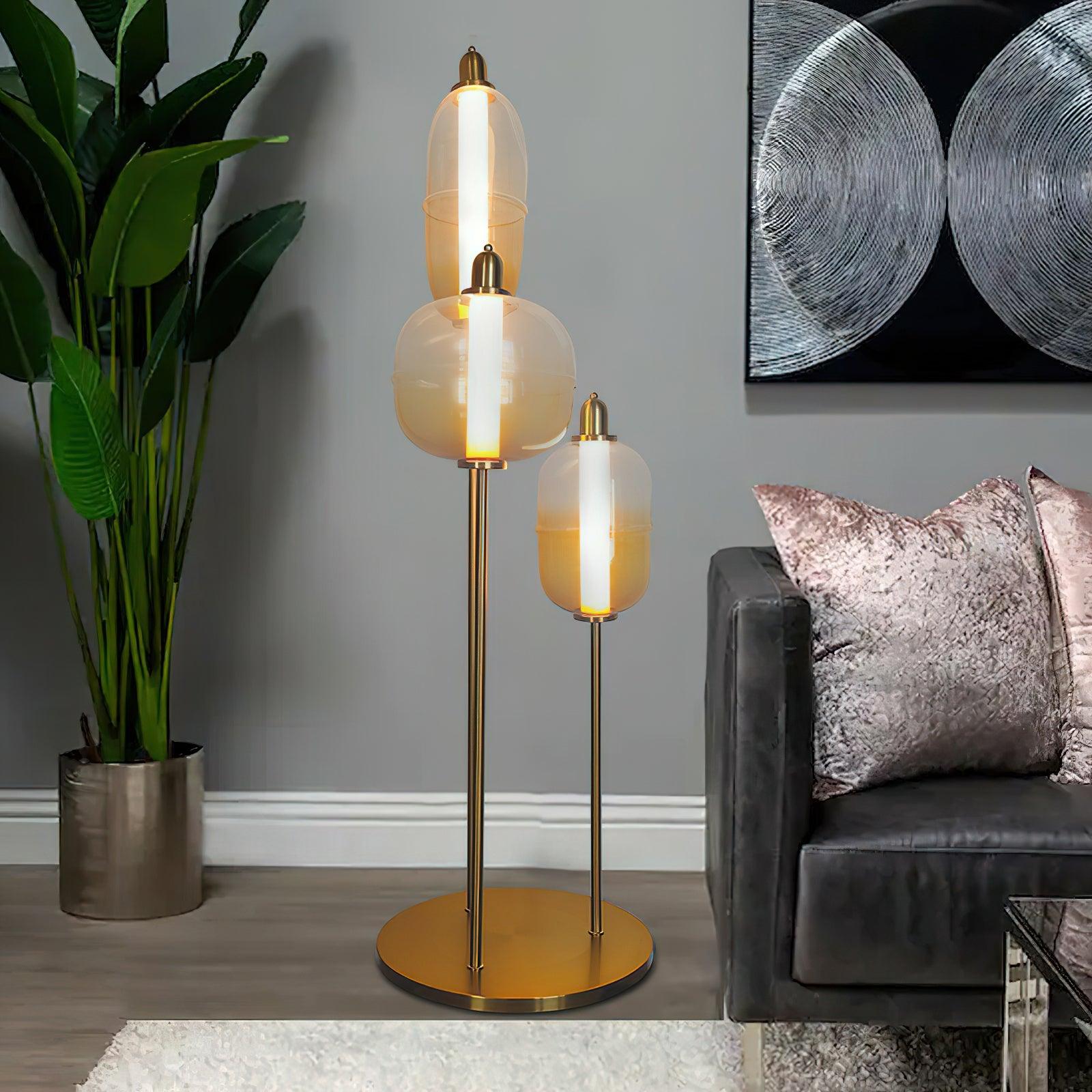 Fraser Modern Glass Floor Lamp - Letslighting