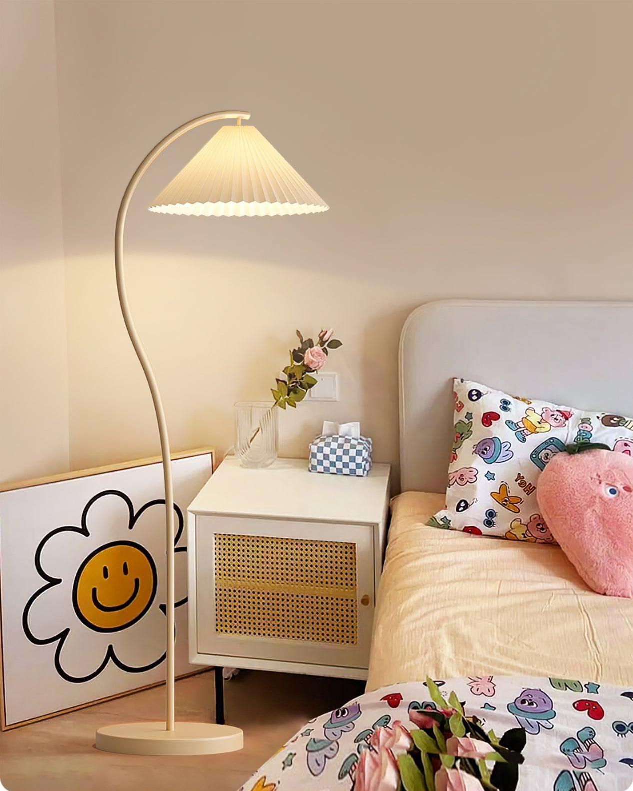 Mytalil Modern Curved Fabric Floor Lamp - Letslighting