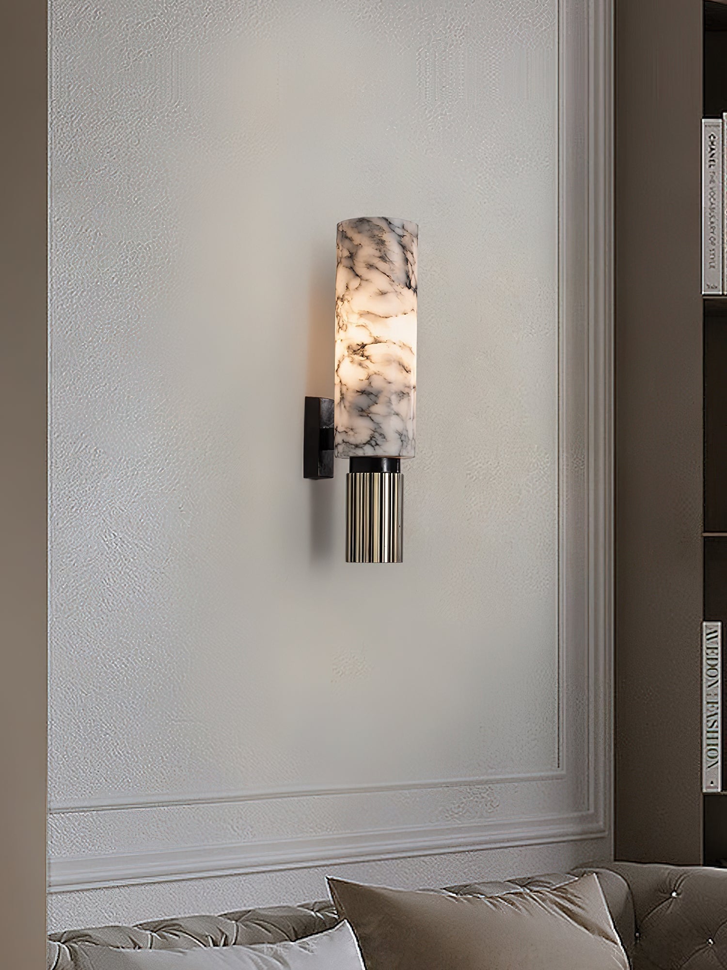 Olnoreth Modern Minimalist Alabaster Wall Lamp - Letslighting