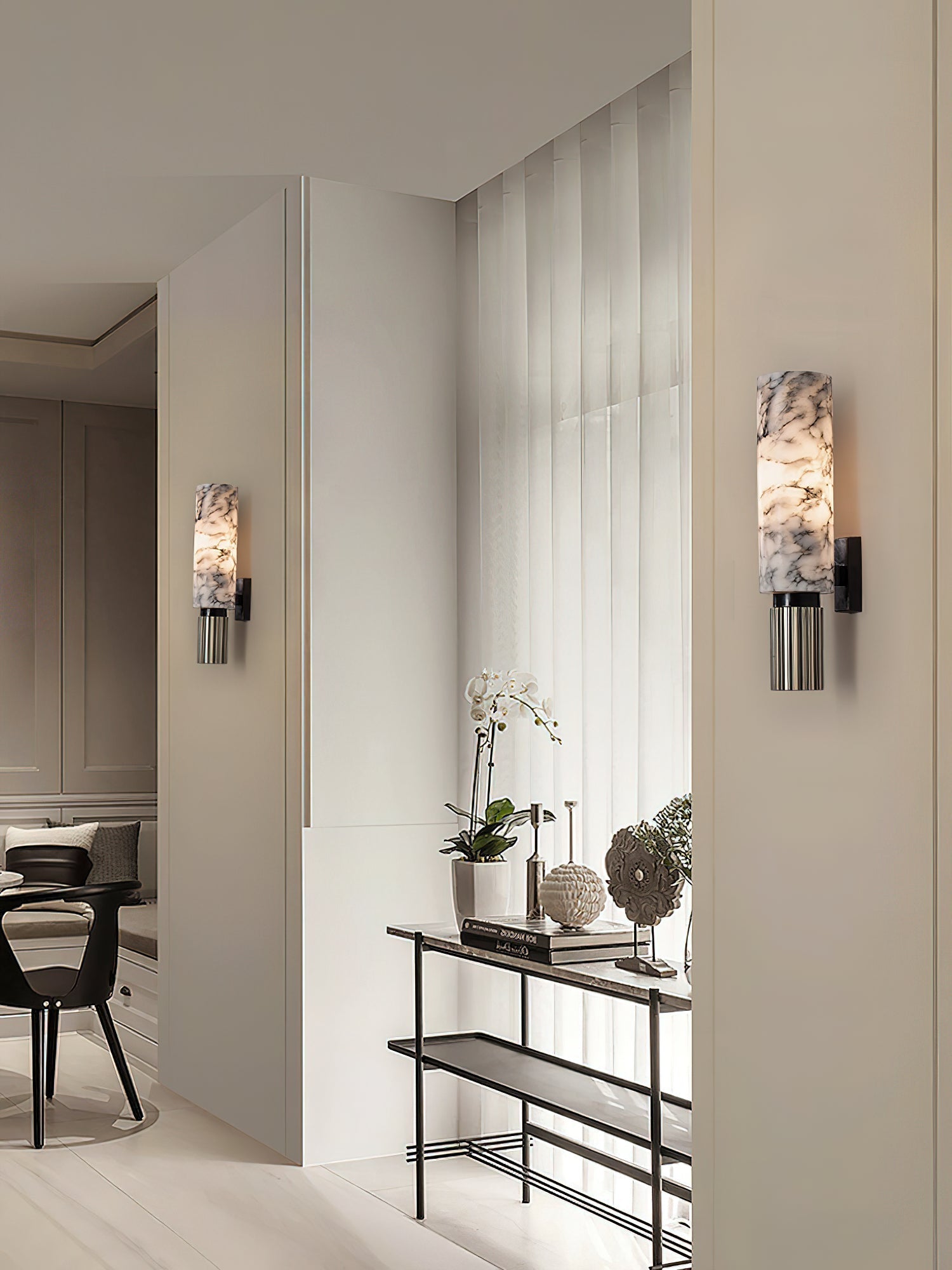 Olnoreth Modern Minimalist Alabaster Wall Lamp - Letslighting