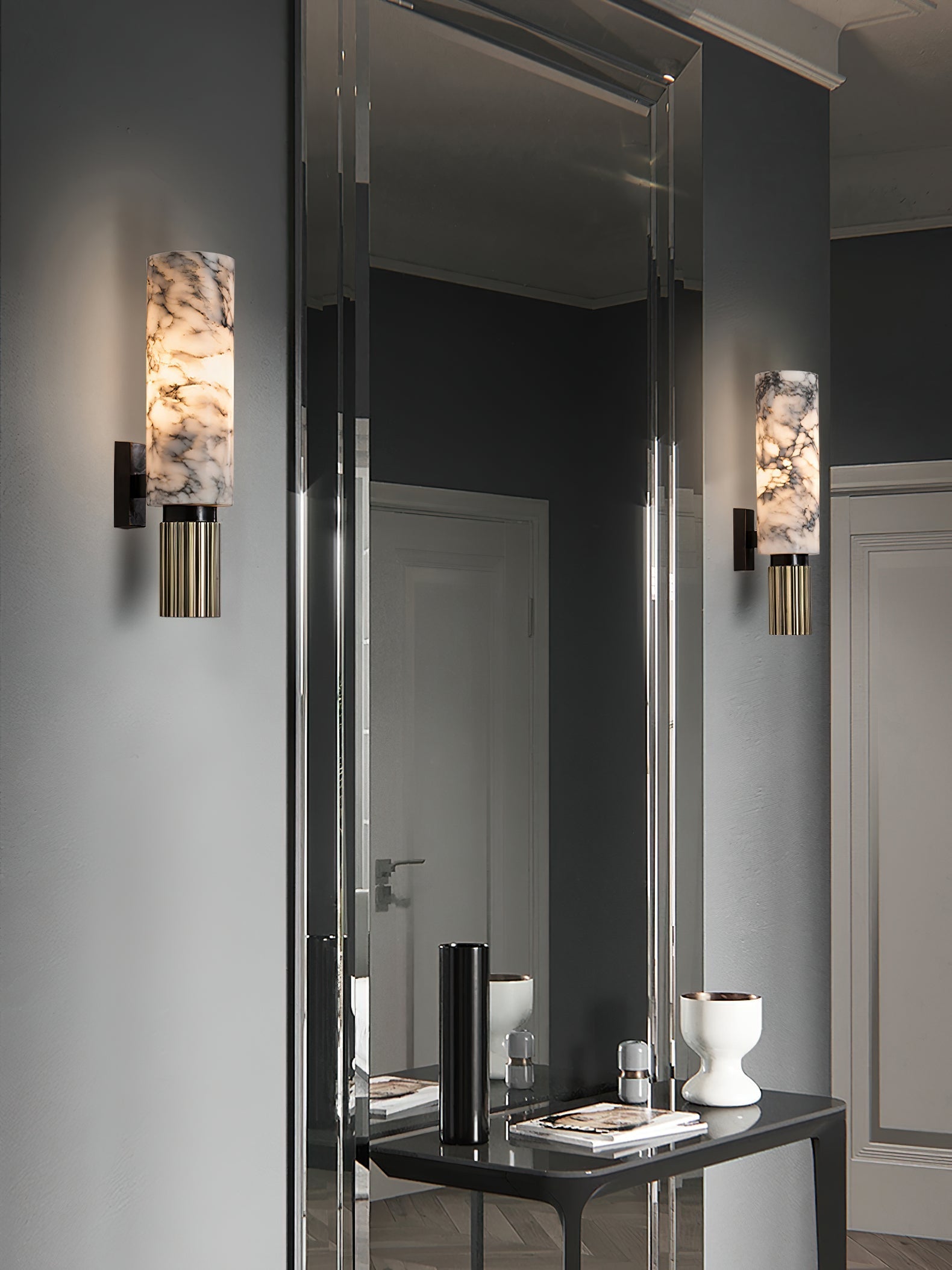 Olnoreth Modern Minimalist Alabaster Wall Lamp - Letslighting