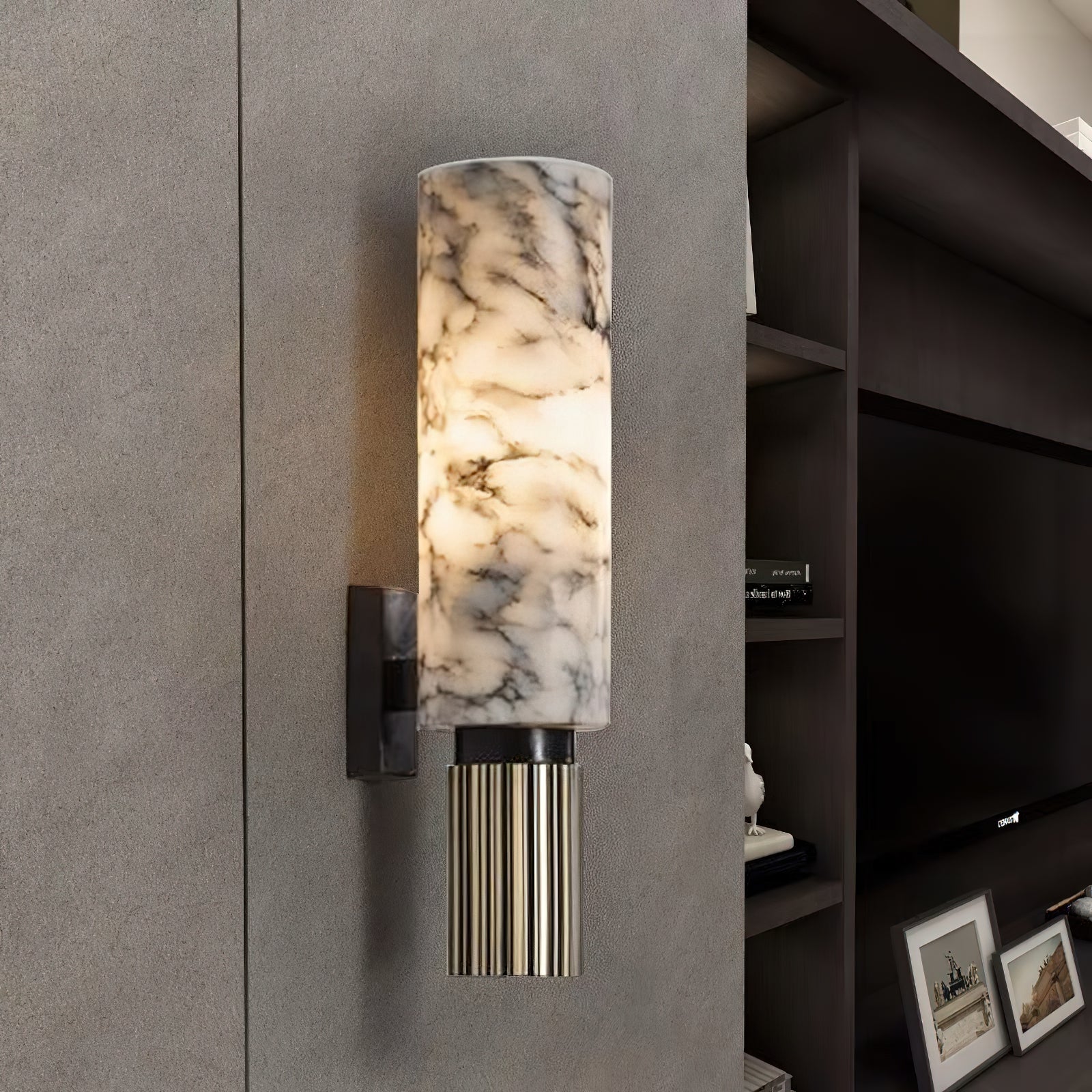 Olnoreth Modern Minimalist Alabaster Wall Lamp - Letslighting