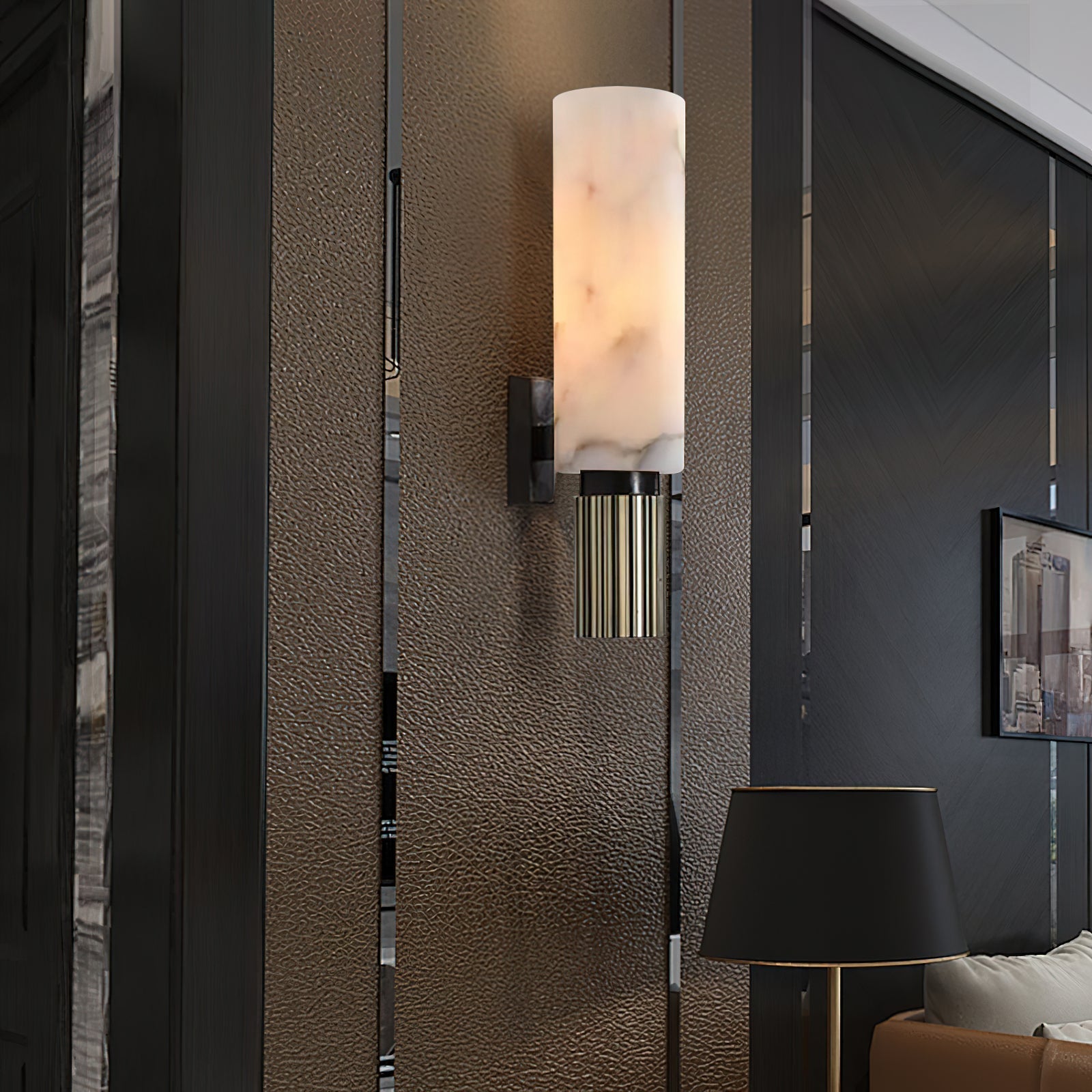 Olnoreth Modern Minimalist Alabaster Wall Lamp - Letslighting