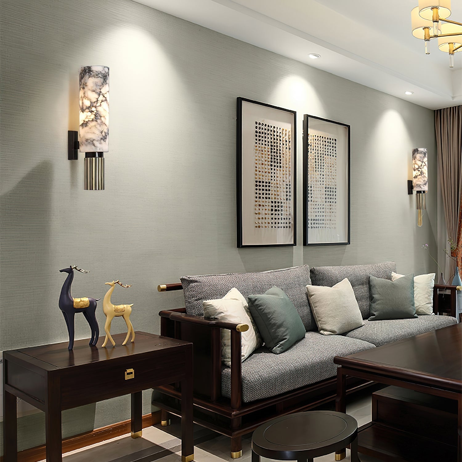 Olnoreth Modern Minimalist Alabaster Wall Lamp - Letslighting