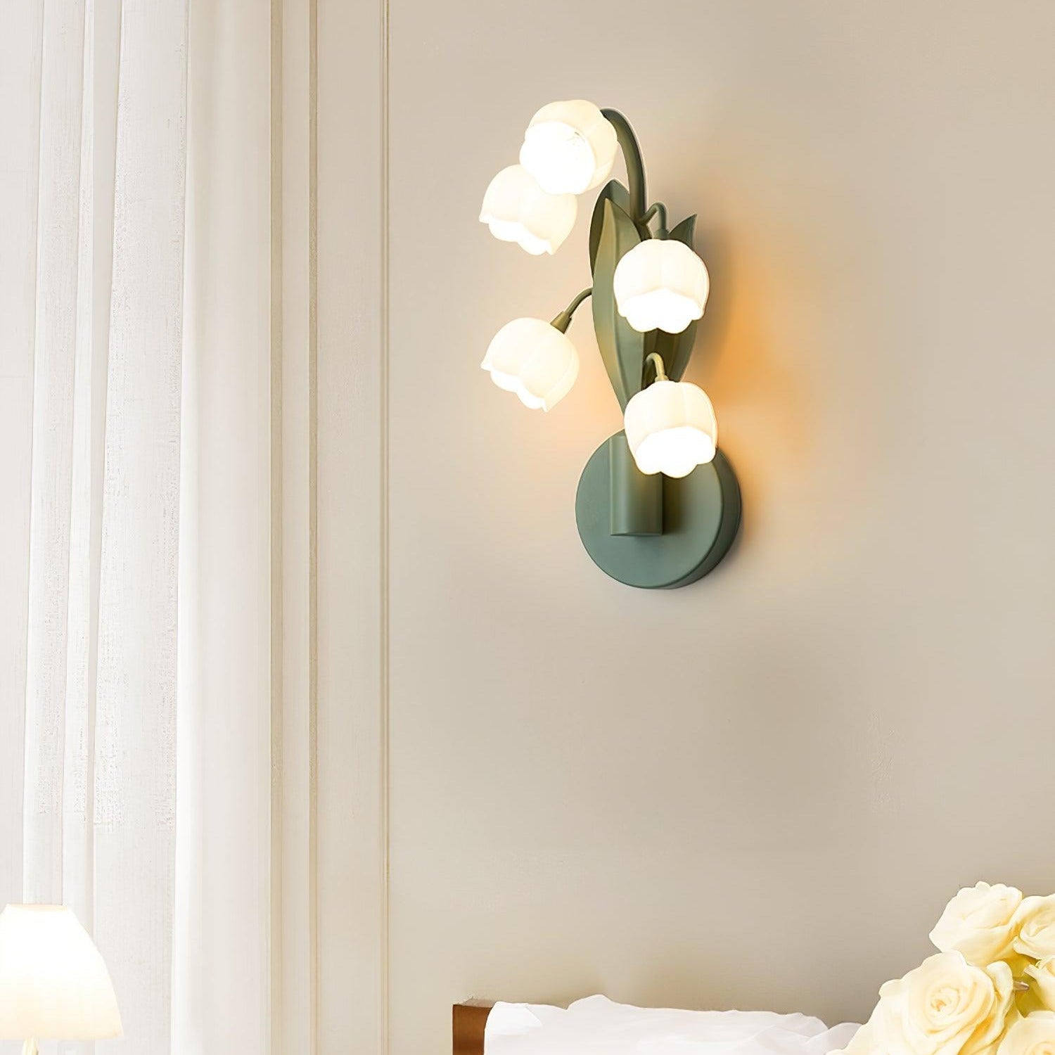 Aira Natural Orchid Indoor Wall Lamp - Letslighting