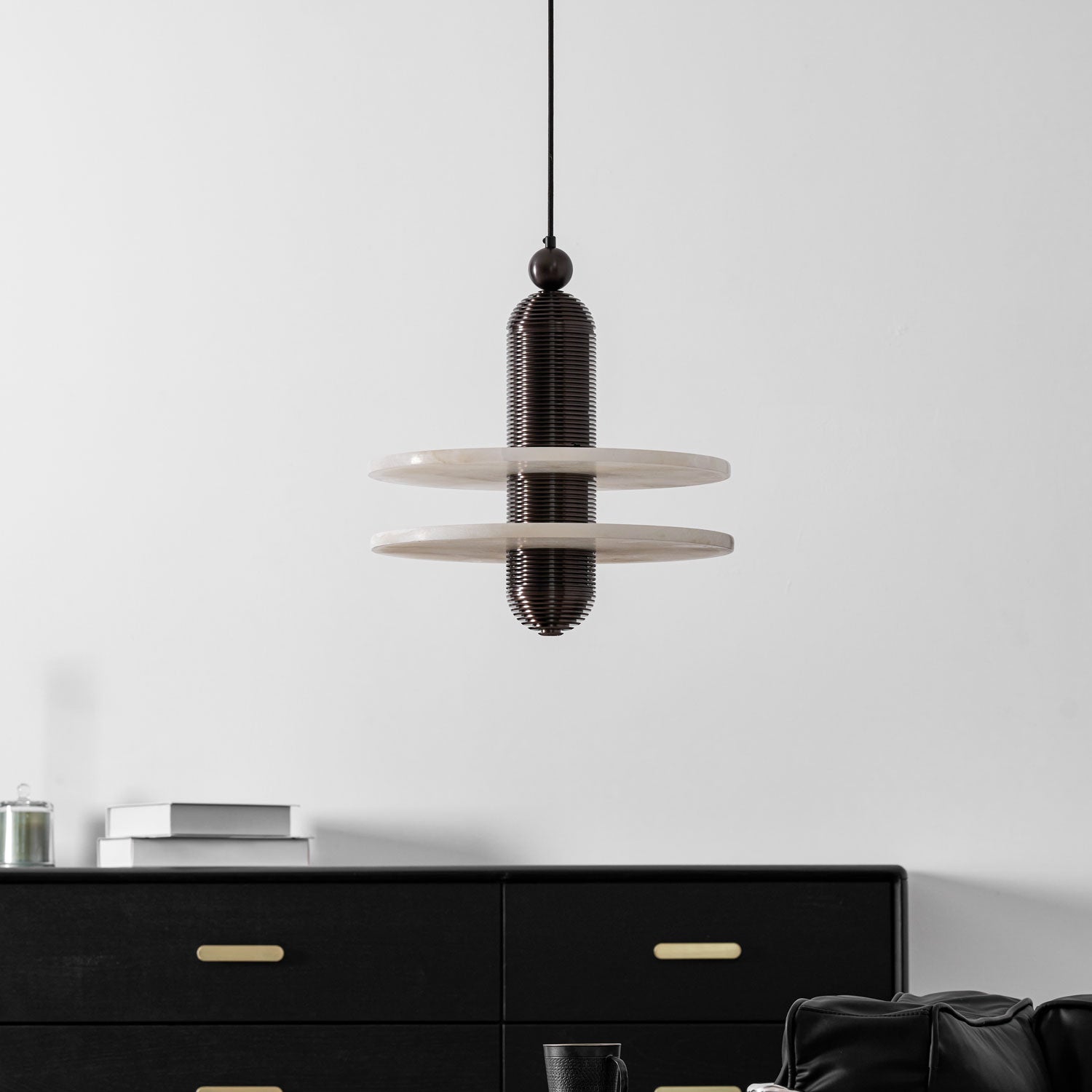 Saturn Modern Alabaster Pendant Light