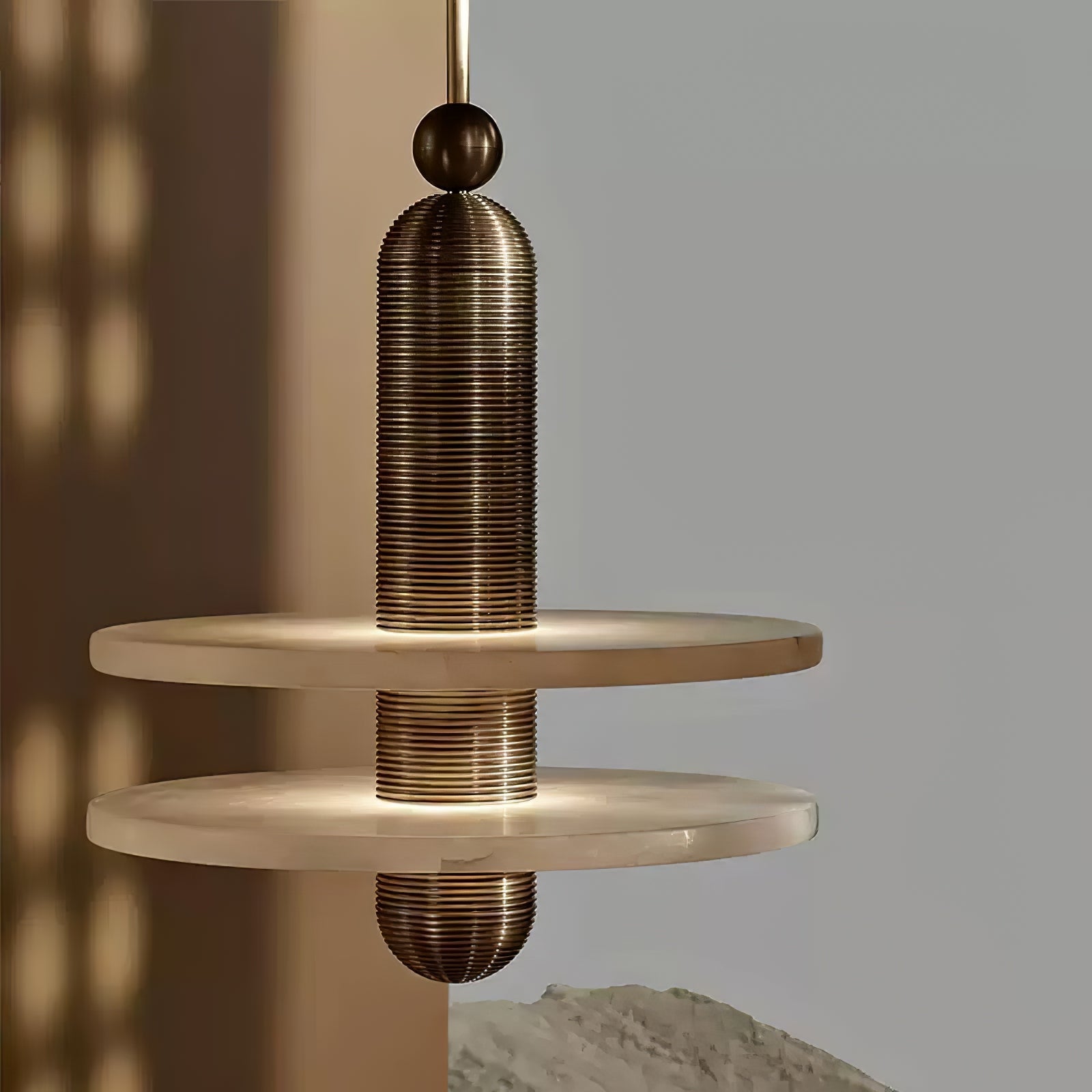 Saturn Modern Alabaster Pendant Light