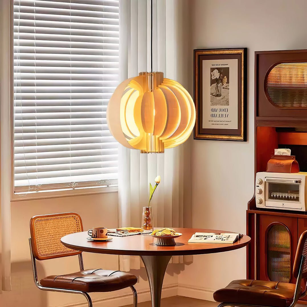 Ivraeus Premium Elegance Ring Wood Pendant Light - Letslighting