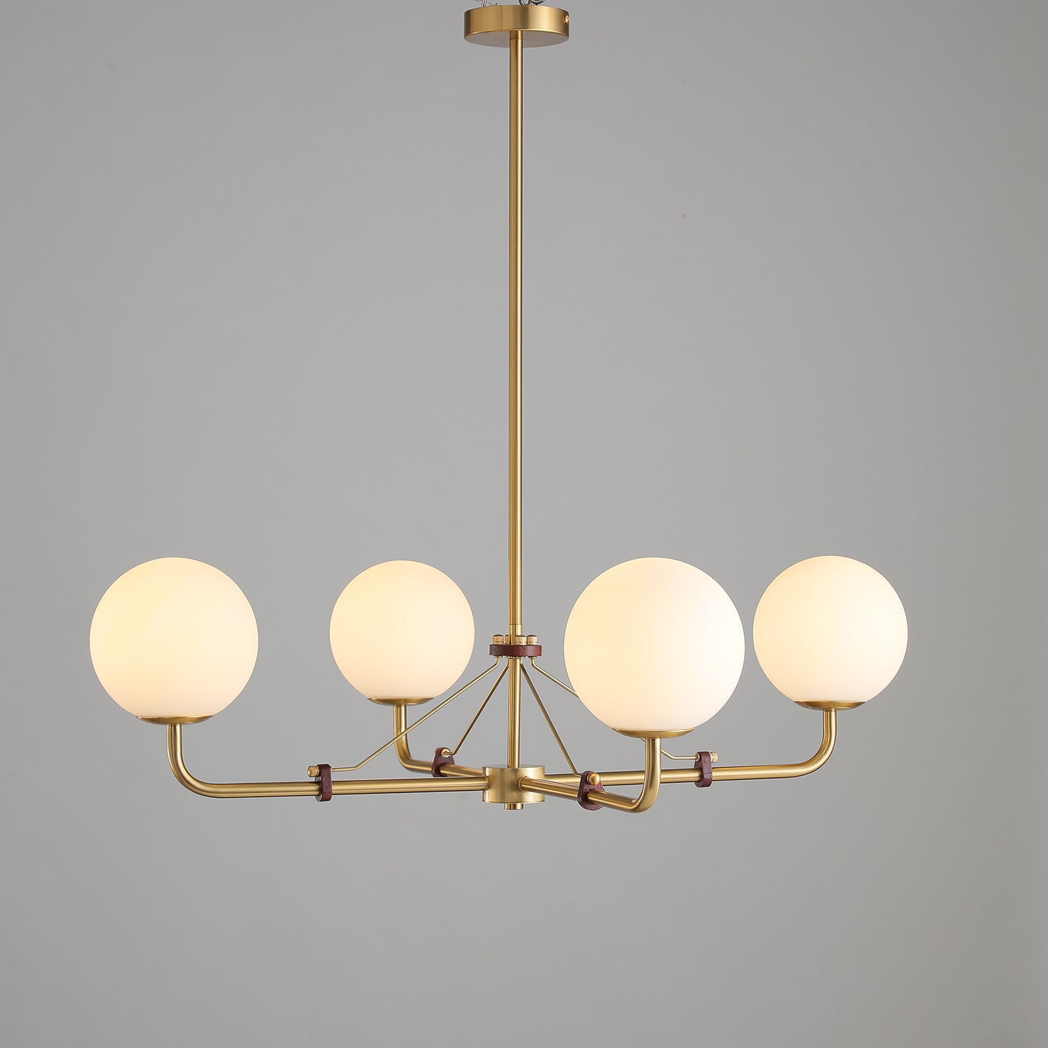 Lustra Chandelier Brass Globe Savanna Elegant - Letslighting