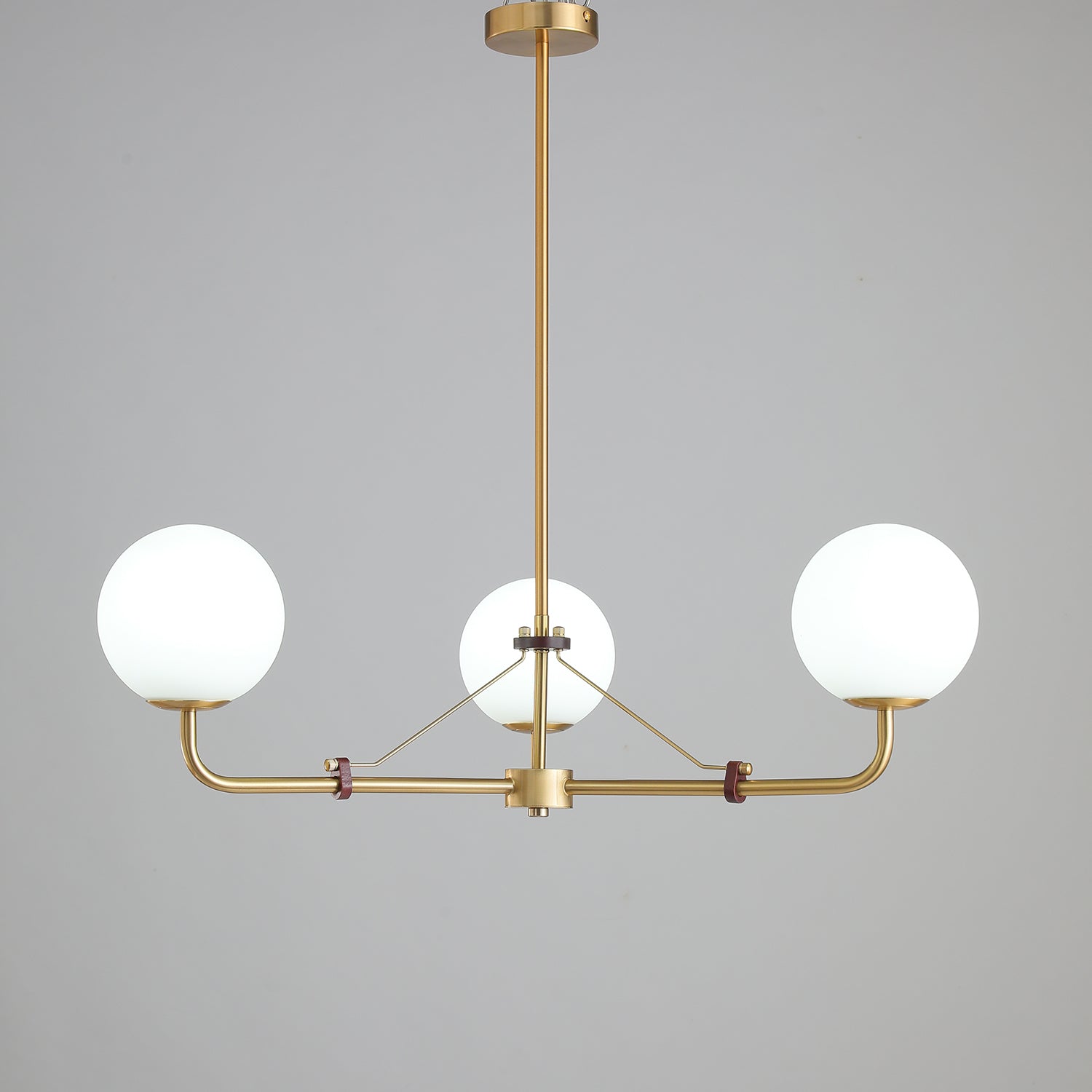 Lustra Chandelier Brass Globe Savanna Elegant - Letslighting