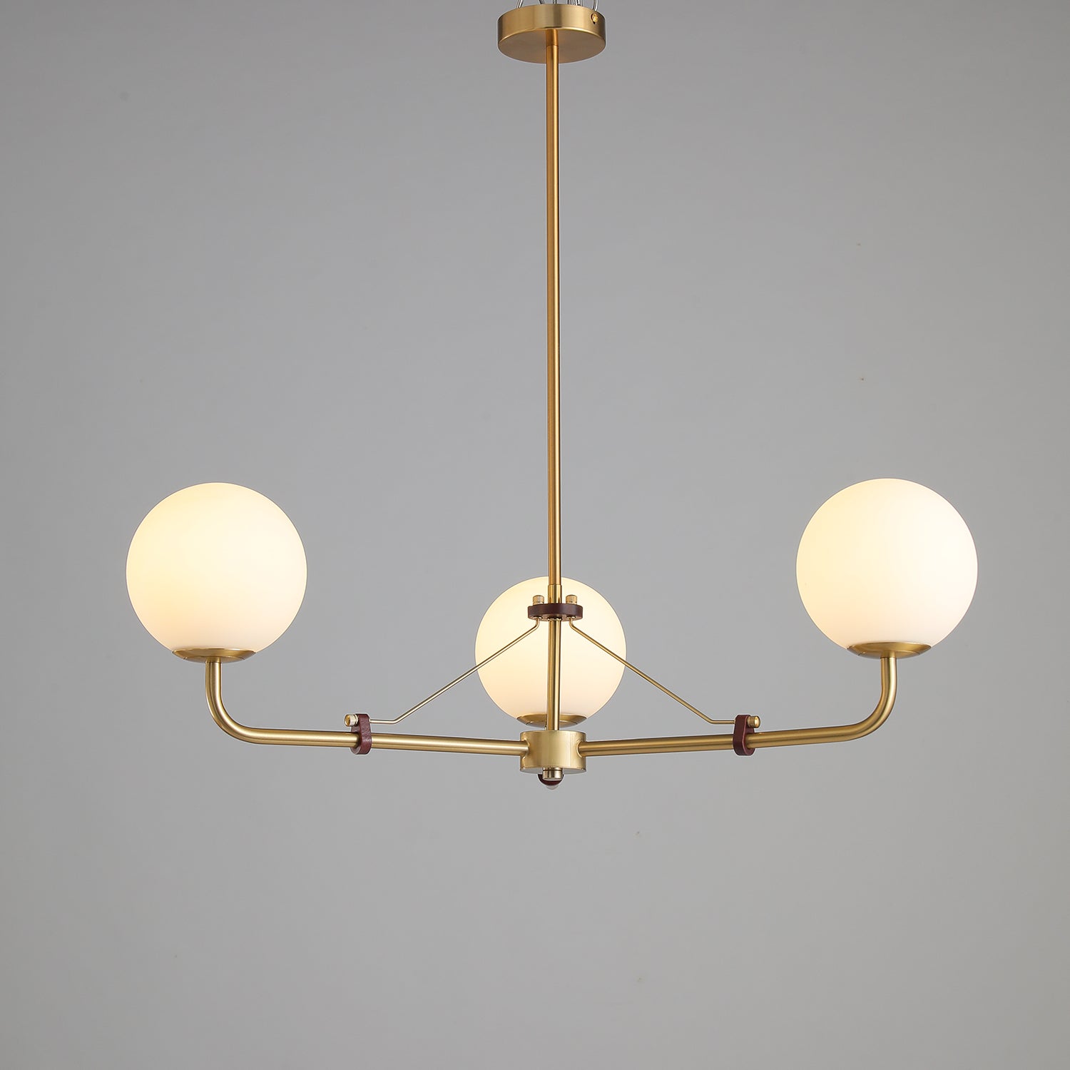 Lustra Chandelier Brass Globe Savanna Elegant - Letslighting