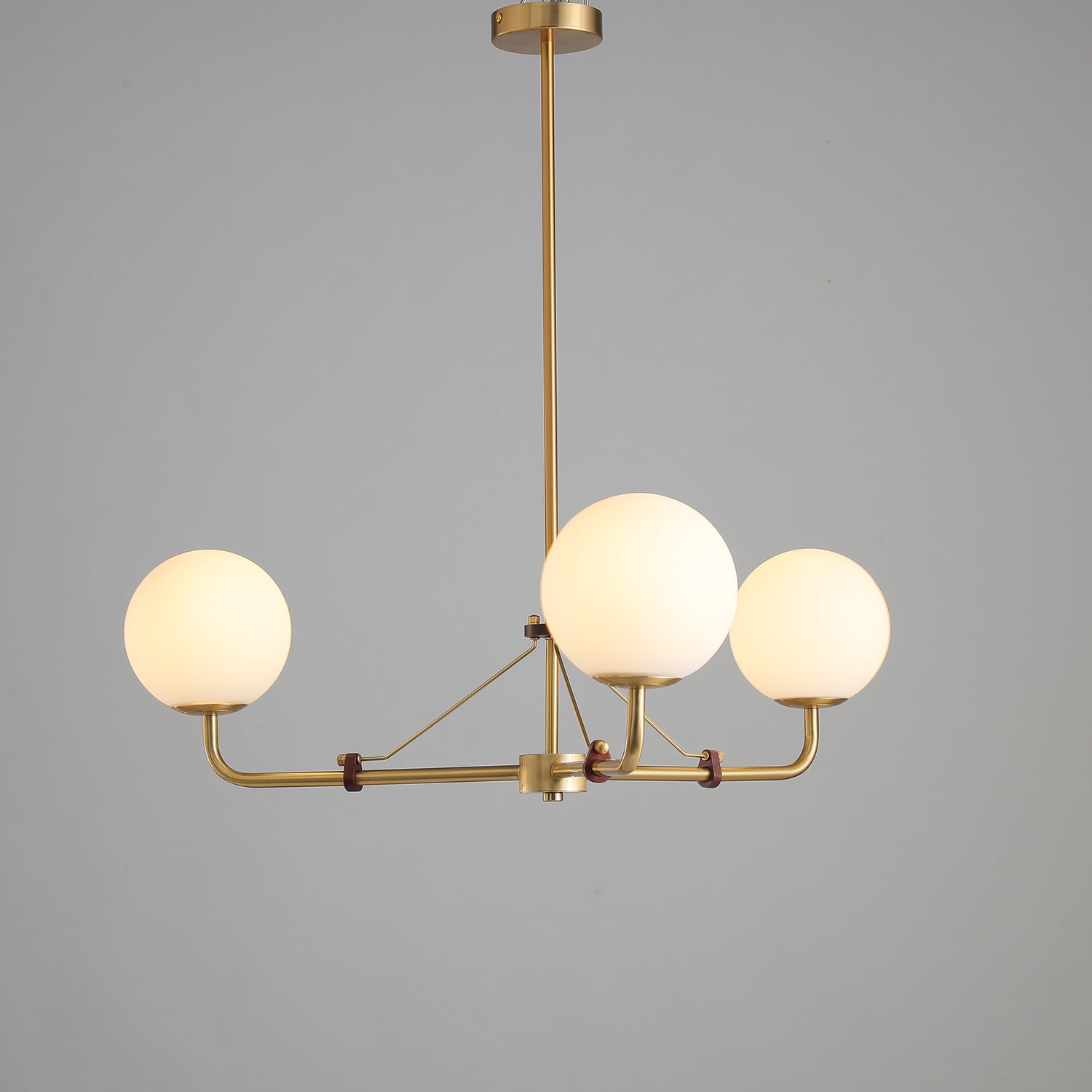 Lustra Chandelier Brass Globe Savanna Elegant - Letslighting