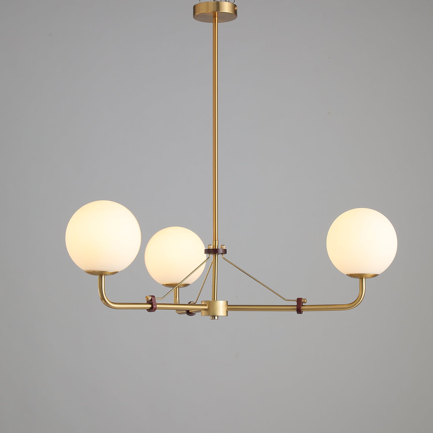 Lustra Chandelier Brass Globe Savanna Elegant - Letslighting