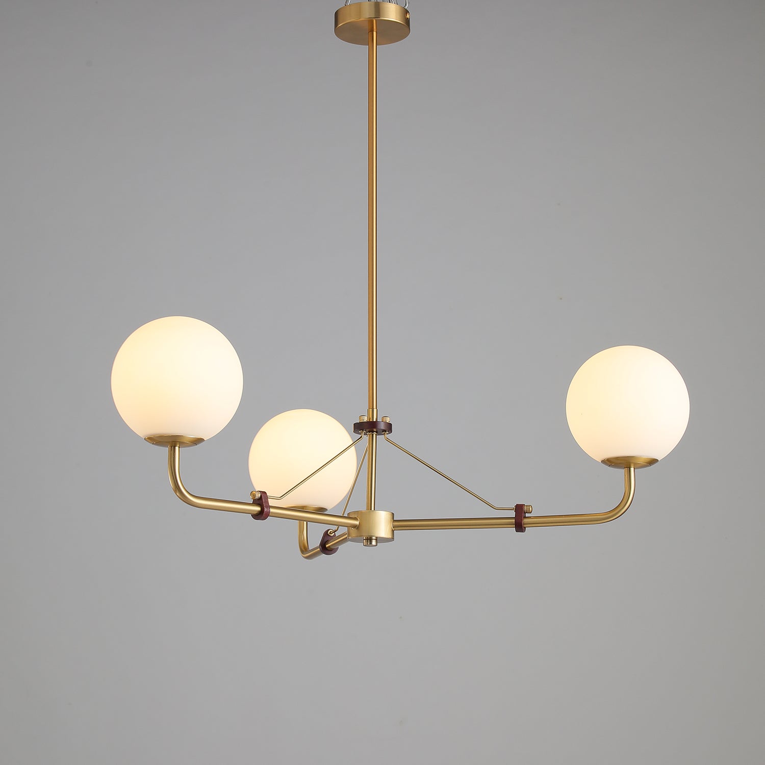 Lustra Chandelier Brass Globe Savanna Elegant - Letslighting
