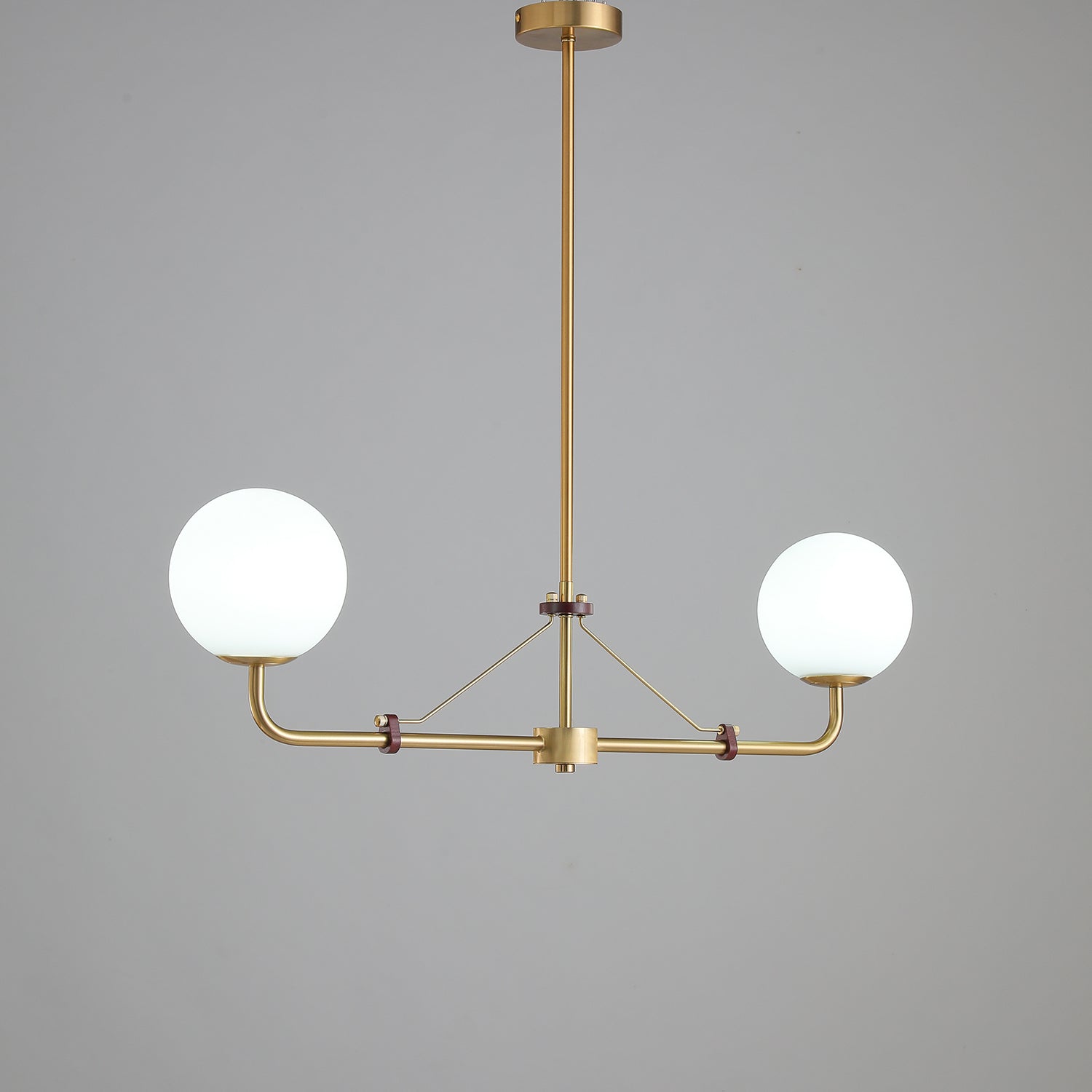 Lustra Chandelier Brass Globe Savanna Elegant - Letslighting