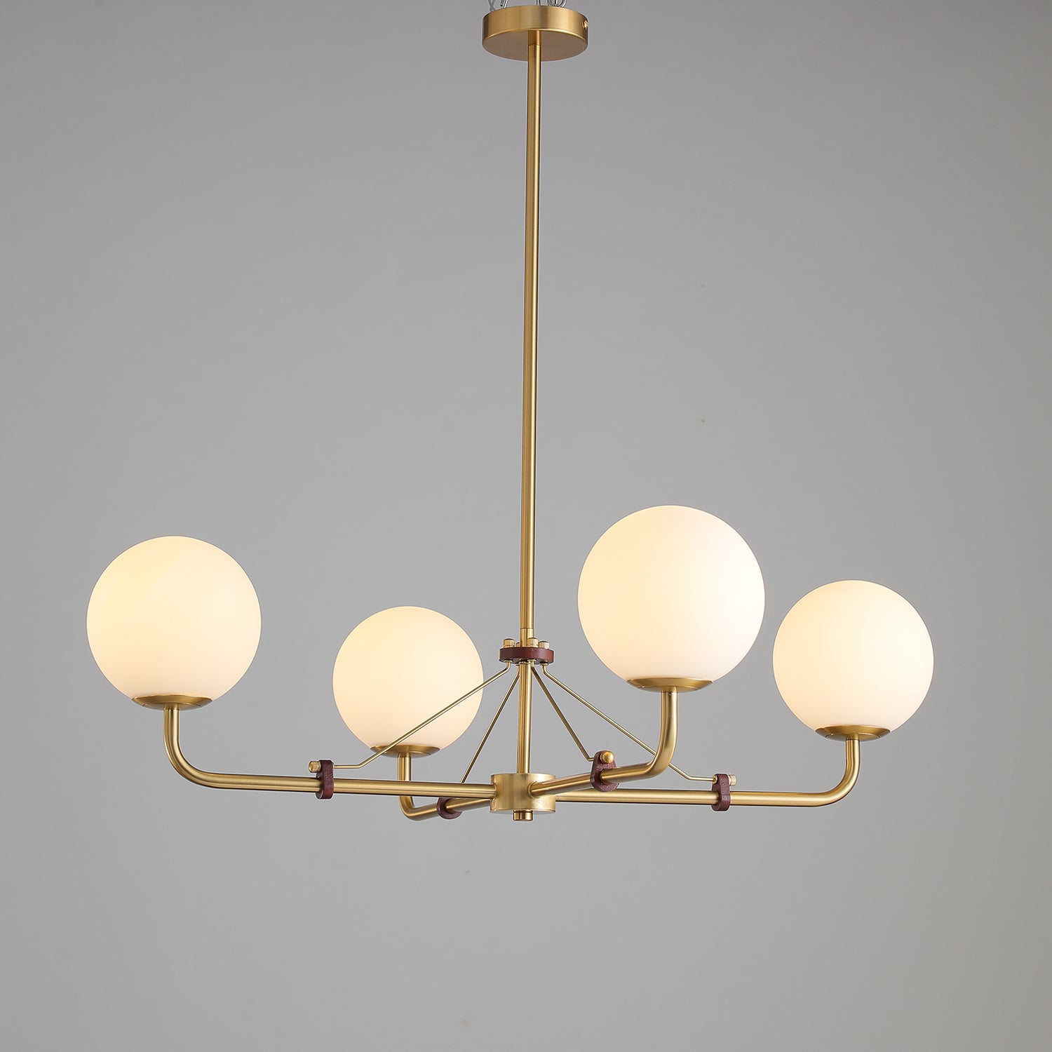 Lustra Chandelier Brass Globe Savanna Elegant - Letslighting