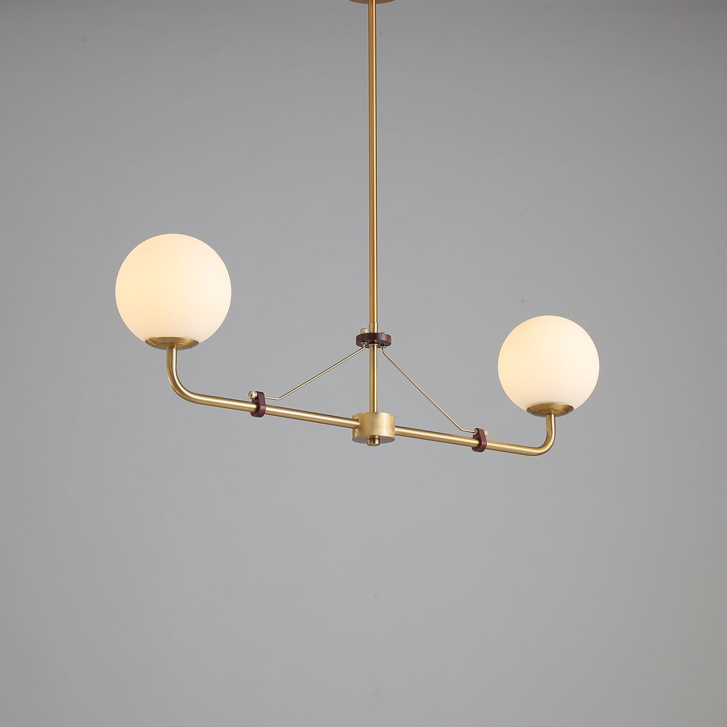 Lustra Chandelier Brass Globe Savanna Elegant - Letslighting