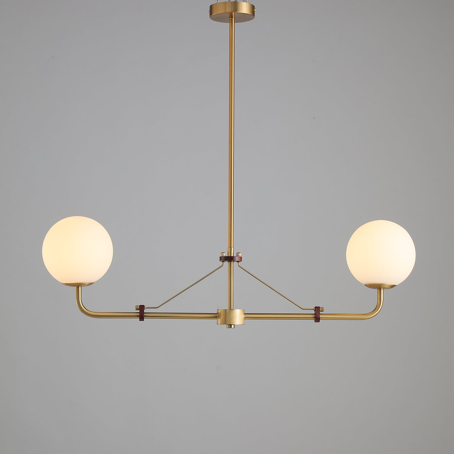 Lustra Chandelier Brass Globe Savanna Elegant - Letslighting