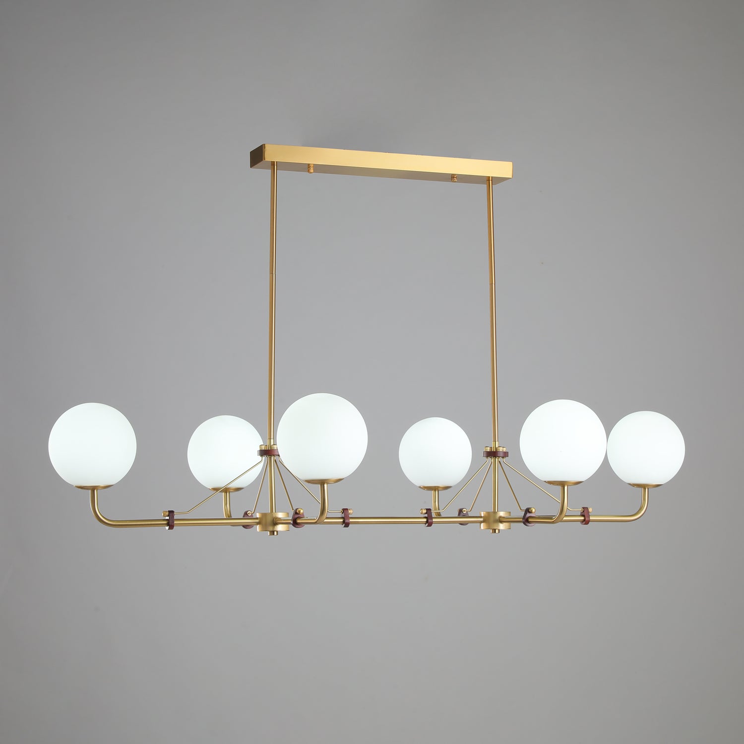 Lustra Chandelier Brass Globe Savanna Elegant - Letslighting