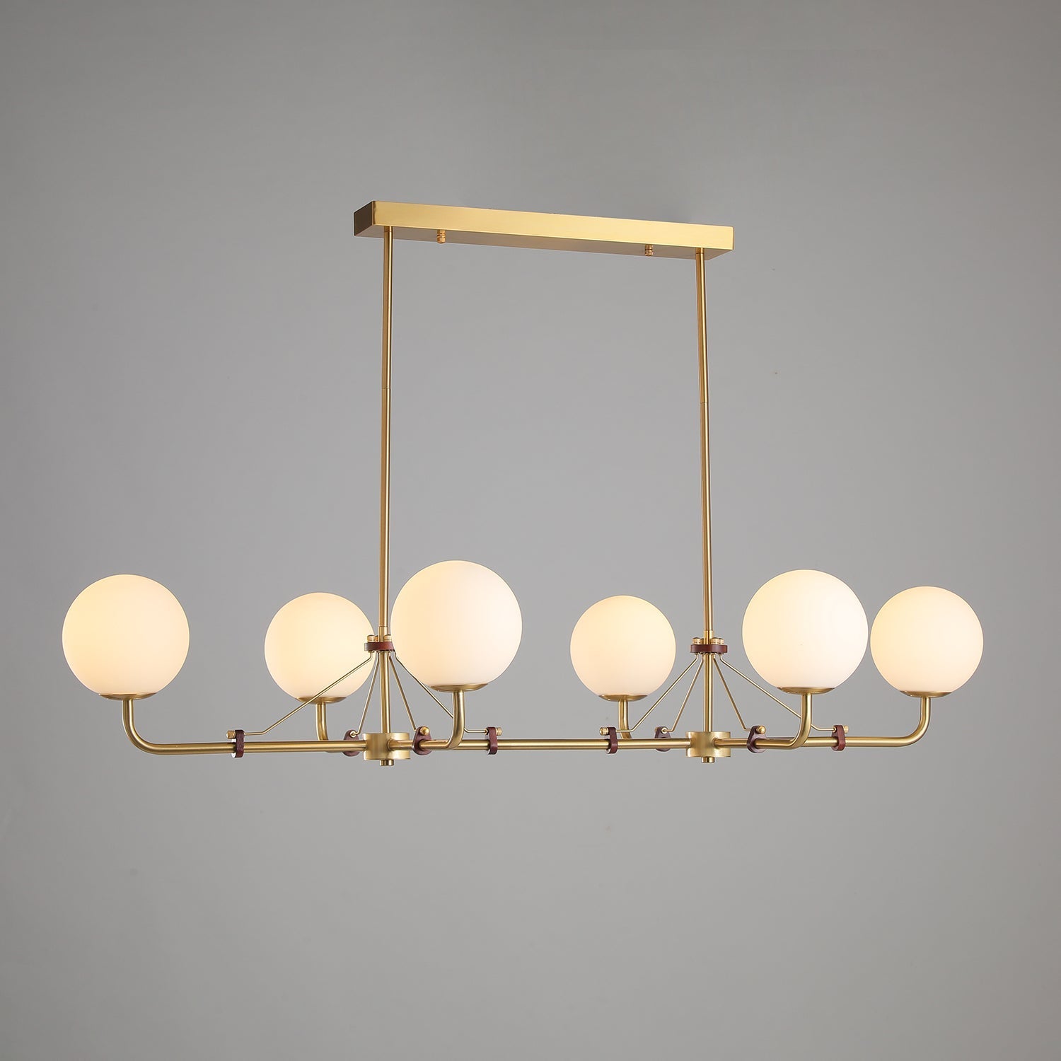 Lustra Chandelier Brass Globe Savanna Elegant - Letslighting