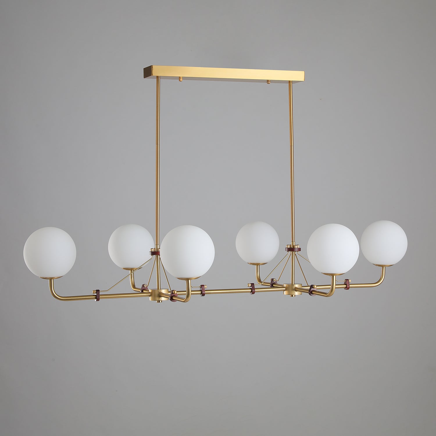 Lustra Chandelier Brass Globe Savanna Elegant - Letslighting