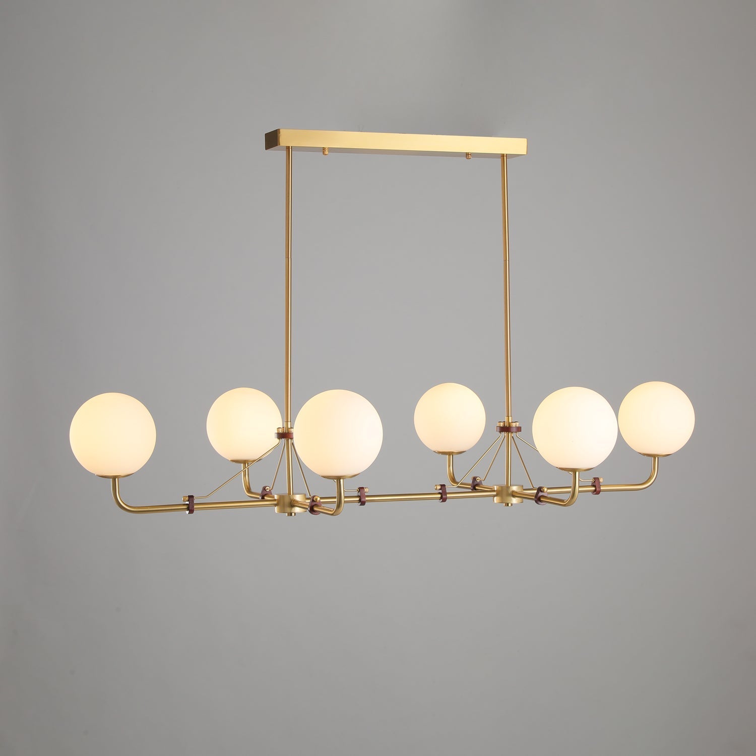 Lustra Chandelier Brass Globe Savanna Elegant - Letslighting