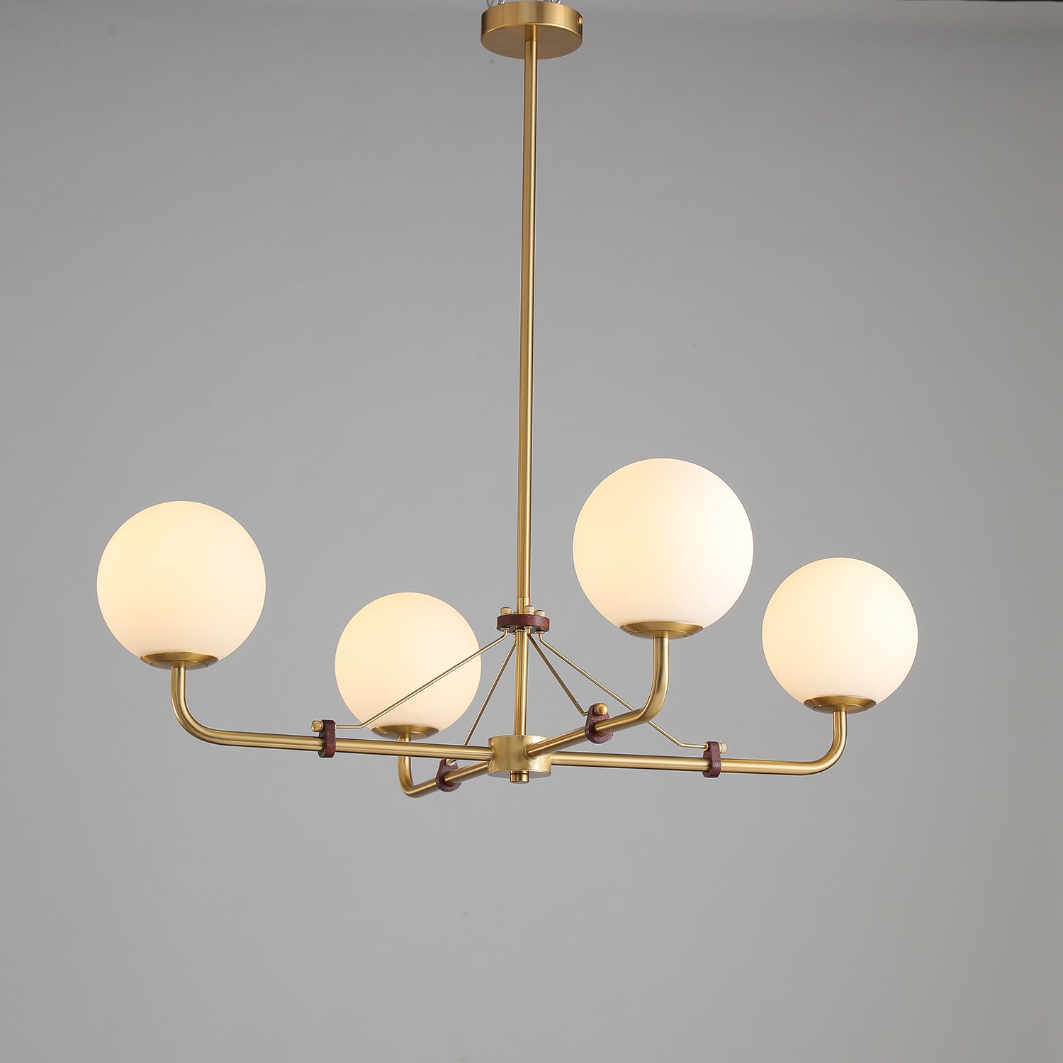 Lustra Chandelier Brass Globe Savanna Elegant - Letslighting