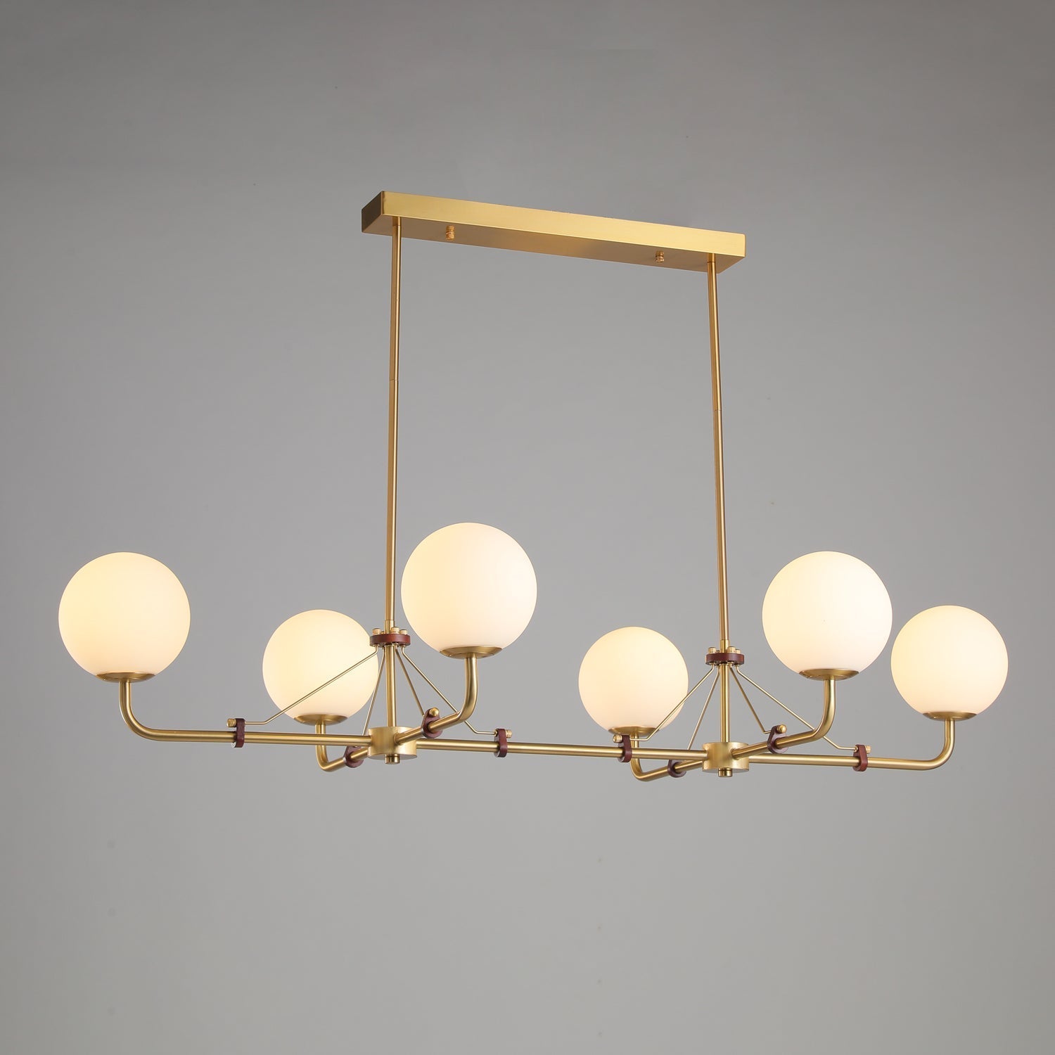 Lustra Chandelier Brass Globe Savanna Elegant - Letslighting