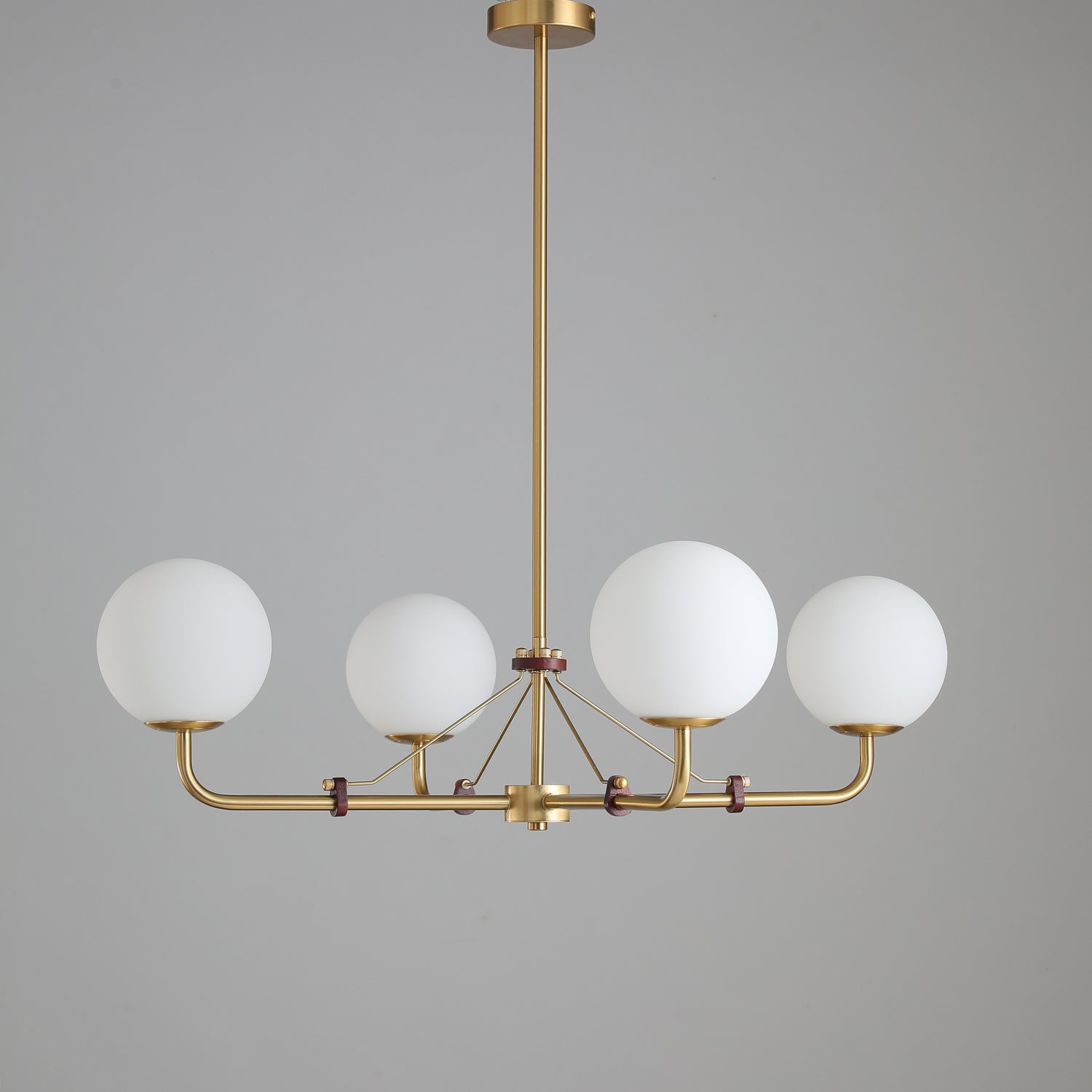 Lustra Chandelier Brass Globe Savanna Elegant - Letslighting