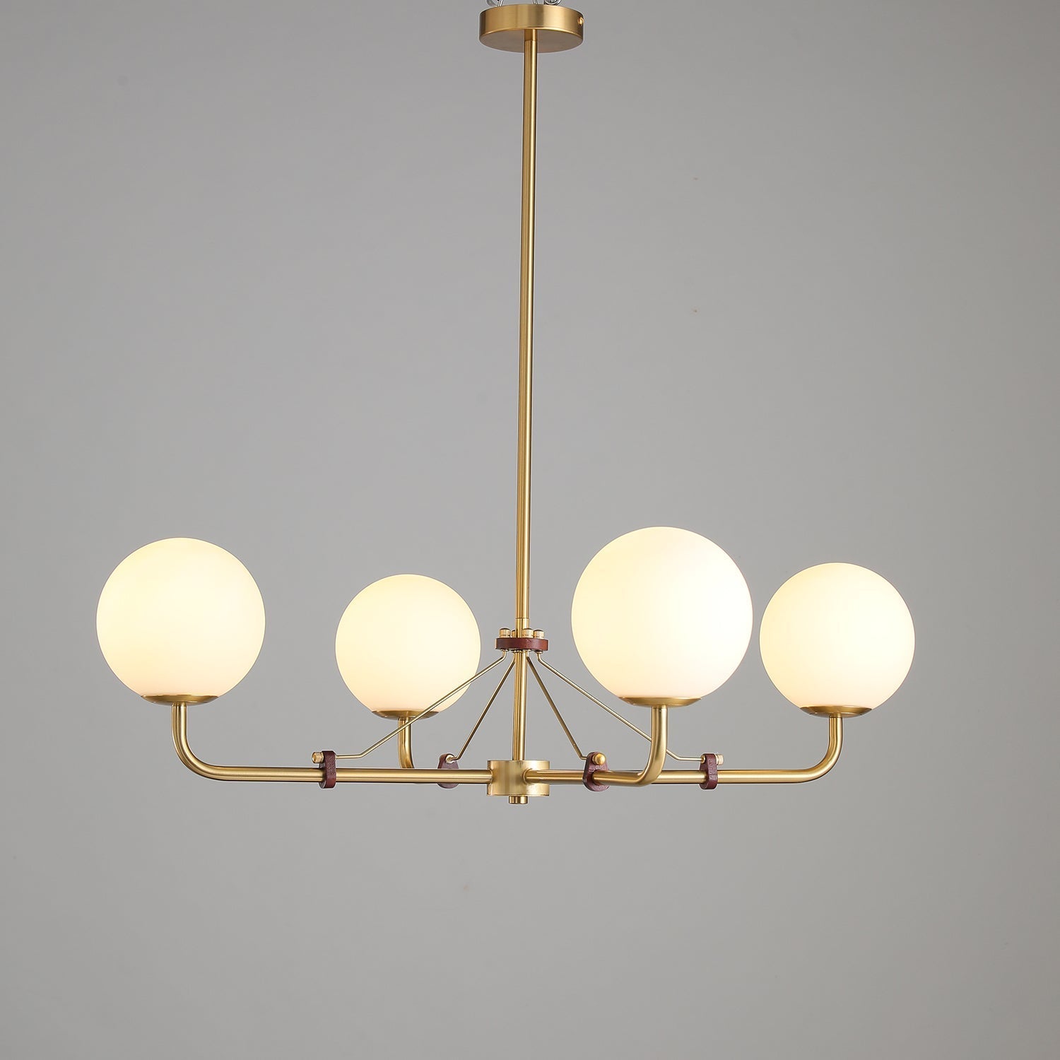 Lustra Chandelier Brass Globe Savanna Elegant - Letslighting