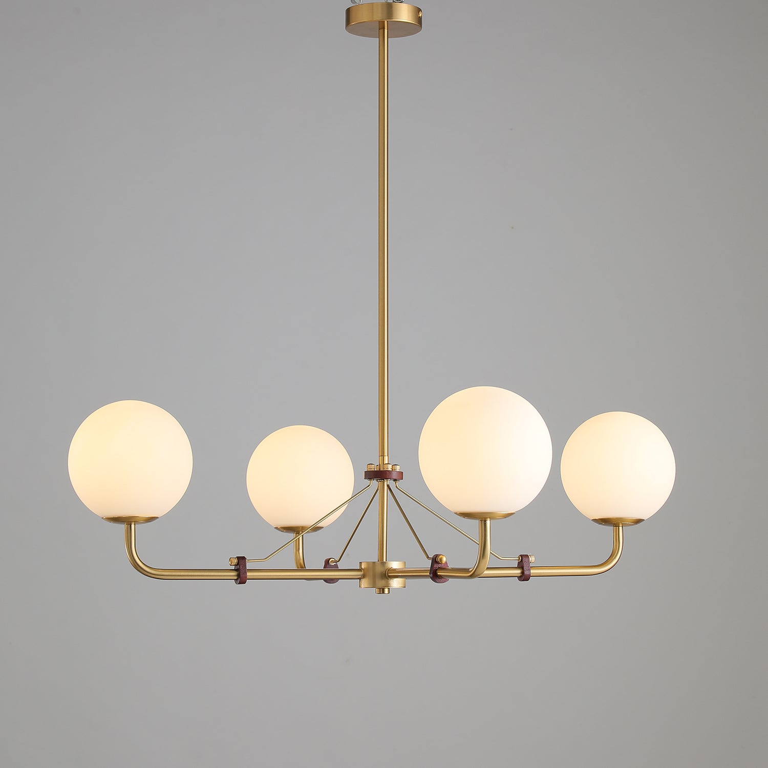 Lustra Chandelier Brass Globe Savanna Elegant - Letslighting