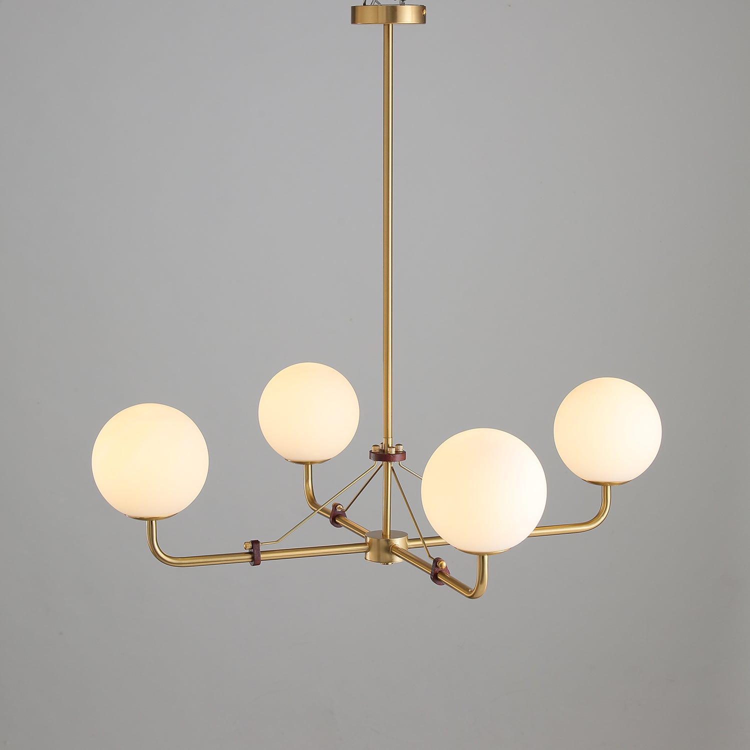 Lustra Chandelier Brass Globe Savanna Elegant - Letslighting