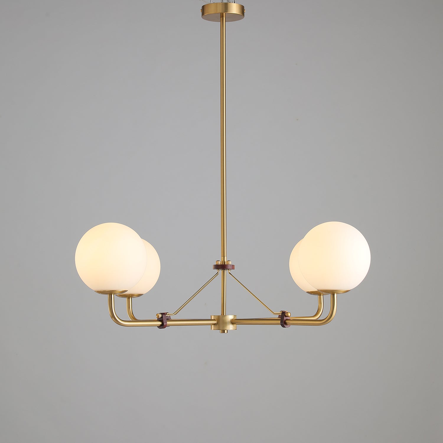 Lustra Chandelier Brass Globe Savanna Elegant - Letslighting